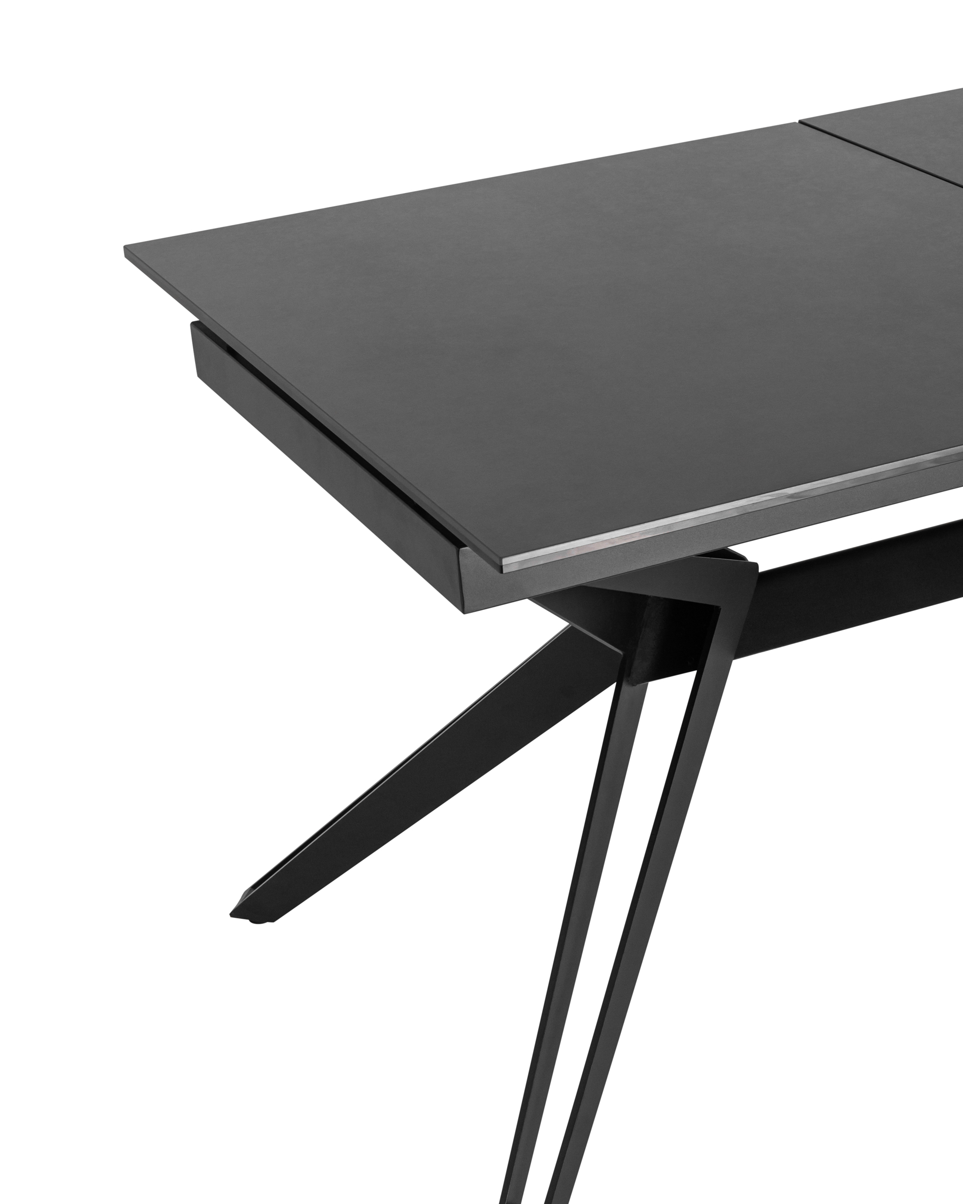 Стол обеденный Олимпия раскладной 160-210*90 керамика темная из Италии