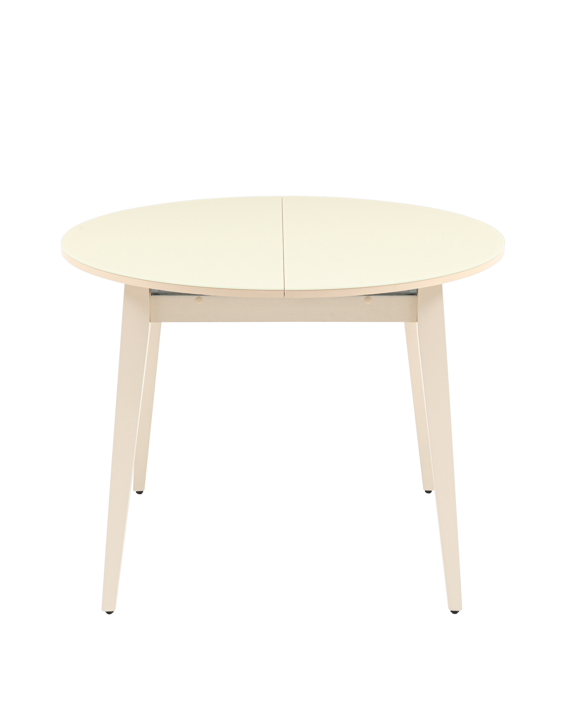 Стол обеденный Берлин раскладной 100-130 кремовый матовый из Италии