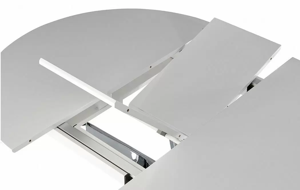 Стол раскладной Charly 100-129, белый/хром из Италии