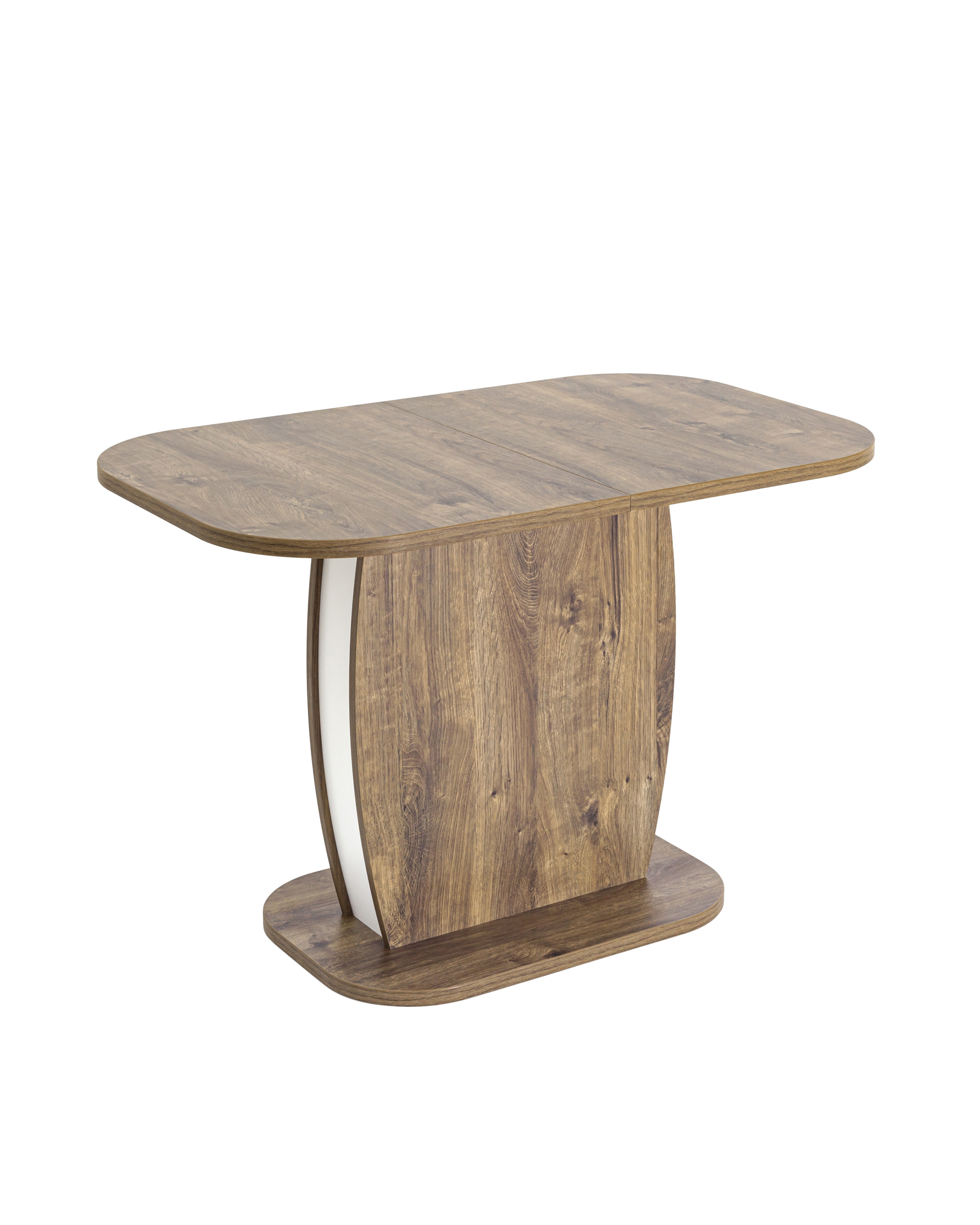 Стол Barrel 110-145*70 дуб Ка/белый из Италии