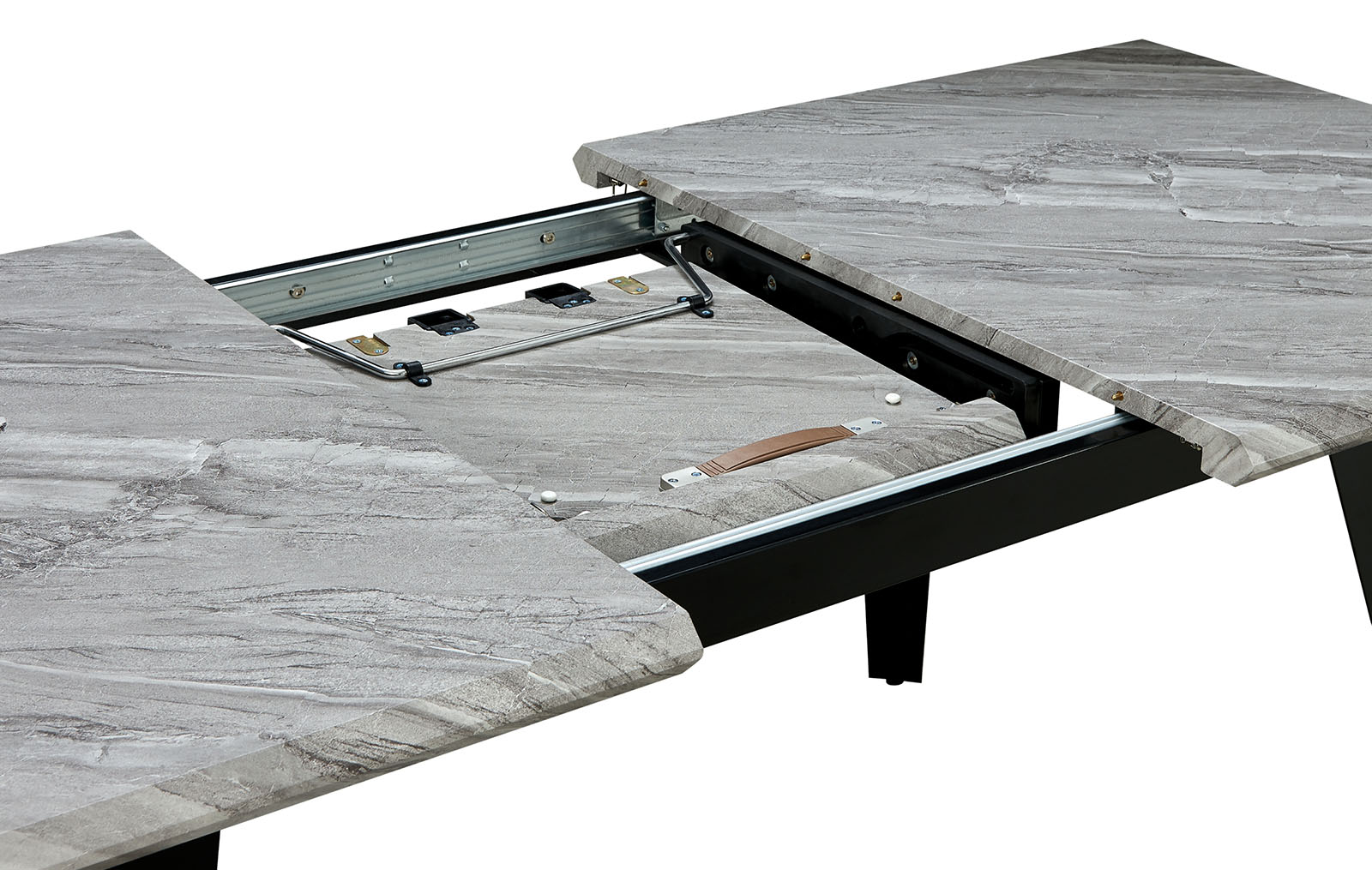 Стол раскладной Ofelia 120-160, серый мраморный рисунок из Италии