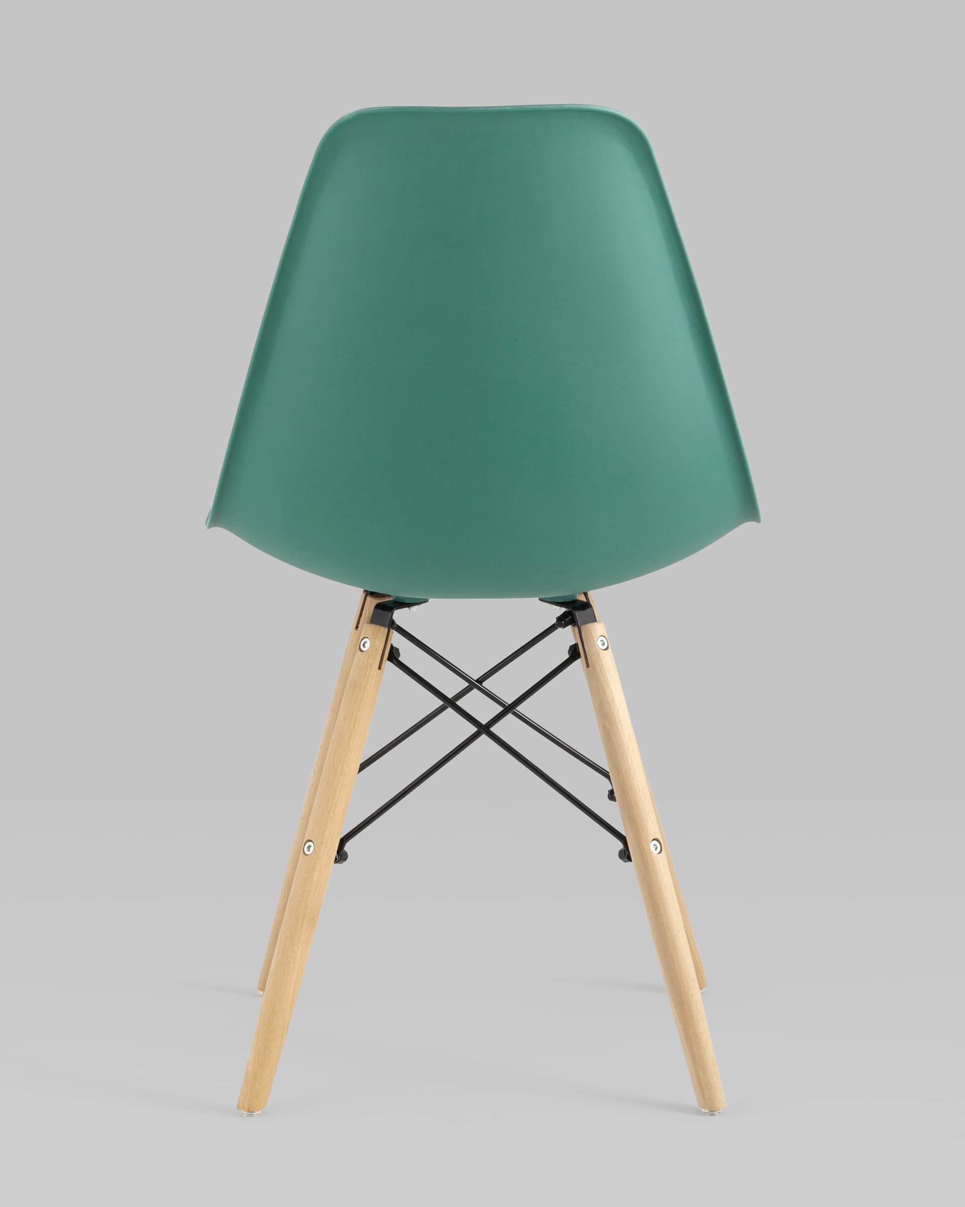 Стул Eames Style DSW серо-зеленый (разборный каркас) из Италии