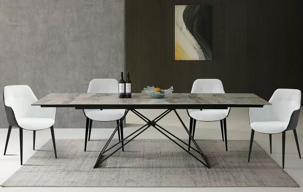 Стол раскладной Cross 180-260, светлая керамика из Италии