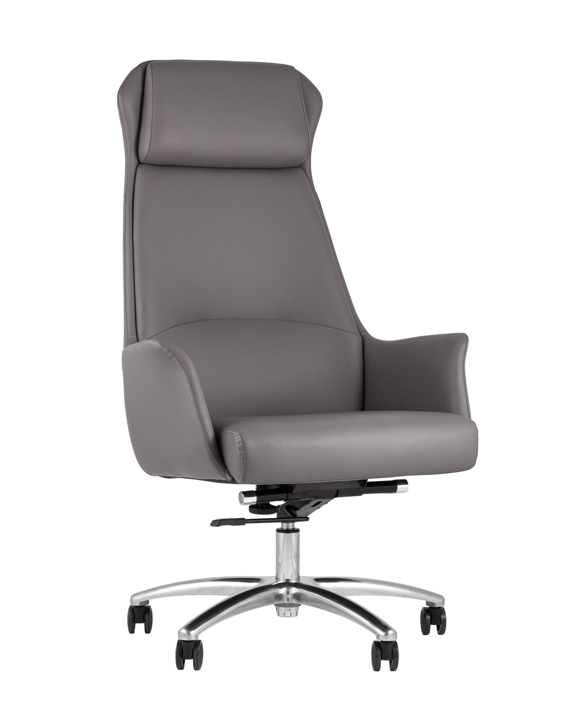 Кресло руководителя TopChairs Viking серое из Италии