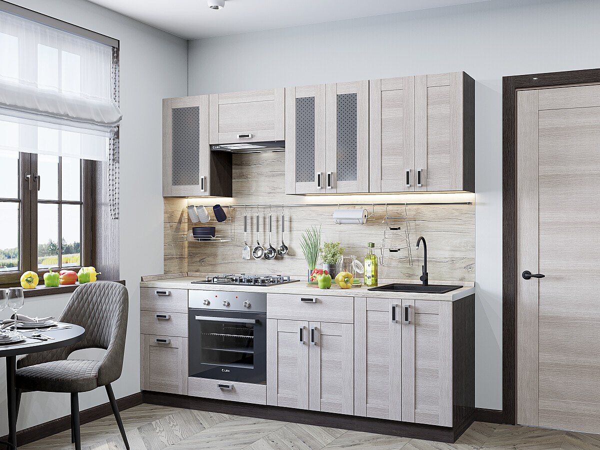 Кухня Лофт-01 2140*2200*600 Cappuccino Veralinga