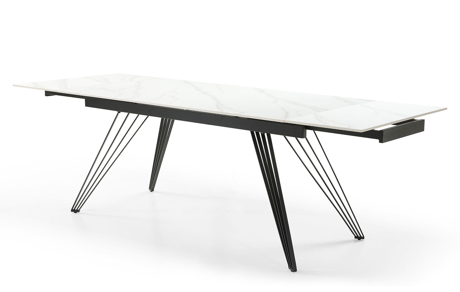 Стол раскладной Parma 160-240, керамика "каррарский мрамор" из Италии