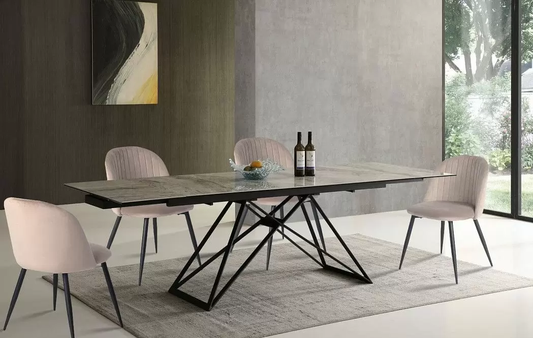 Стол раскладной Cross 180-260, светлая керамика из Италии