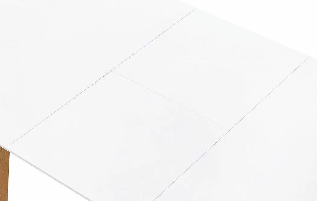 Стол раскладной Ellis 120-160, белый/бук из Италии