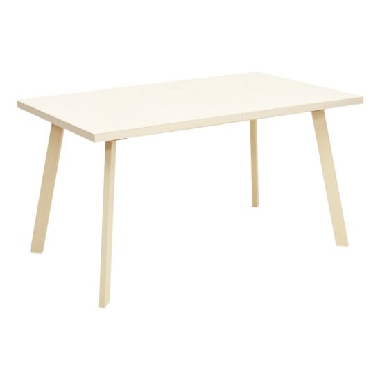 Стол ФИН 120 Кремовый, стекло/ Кремовый каркас М-City из Италии