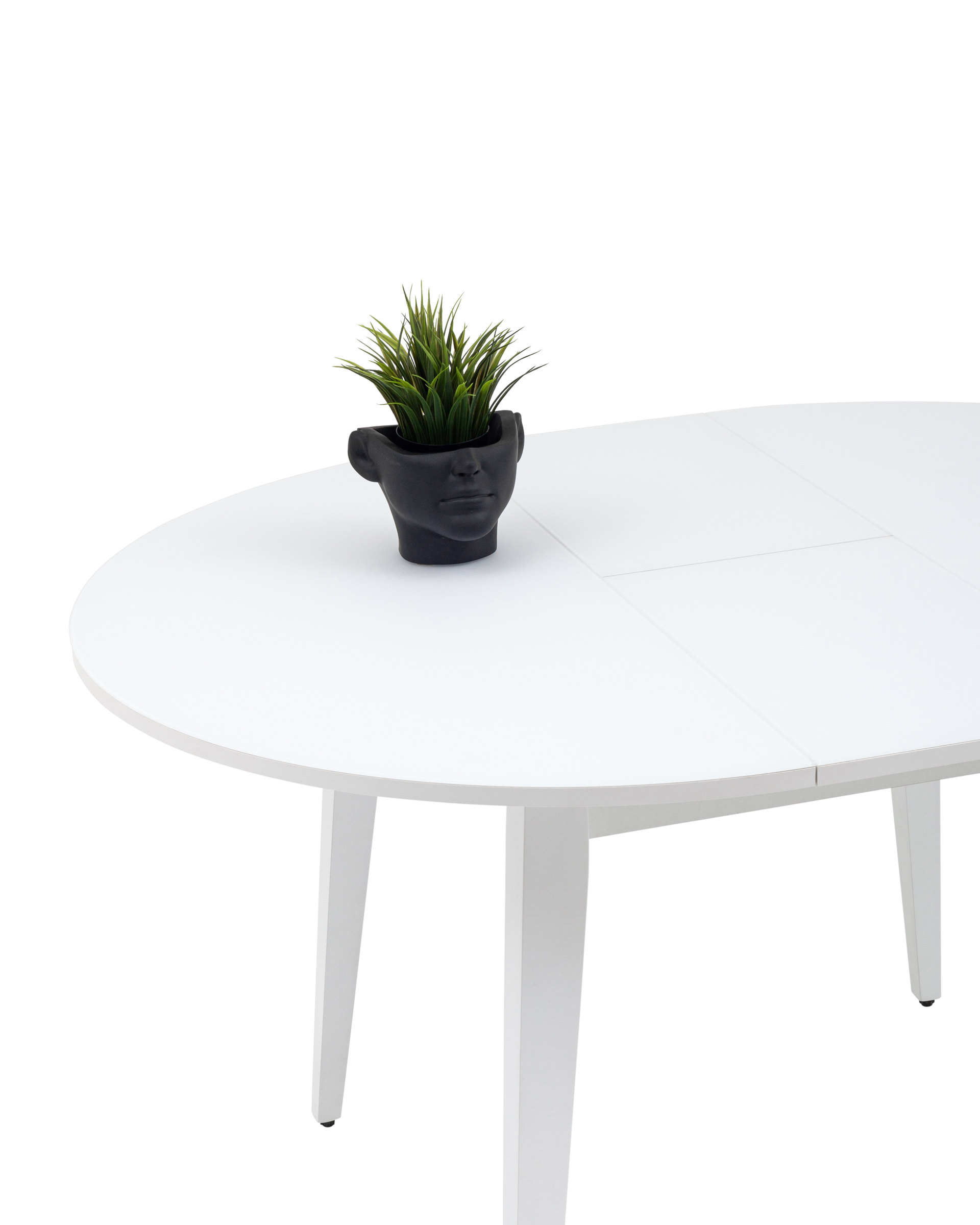 Стол обеденный Сидней раскладной 100-130 белый матовый из Италии