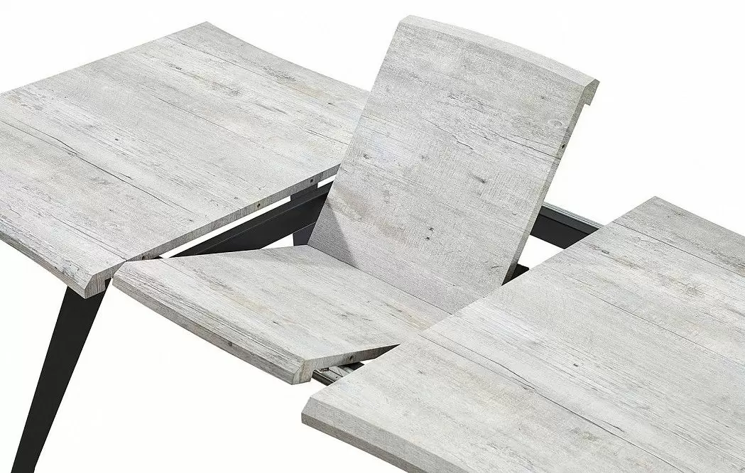 Стол раскладной Dusseldorf 140-180, античный дуб/черный из Италии