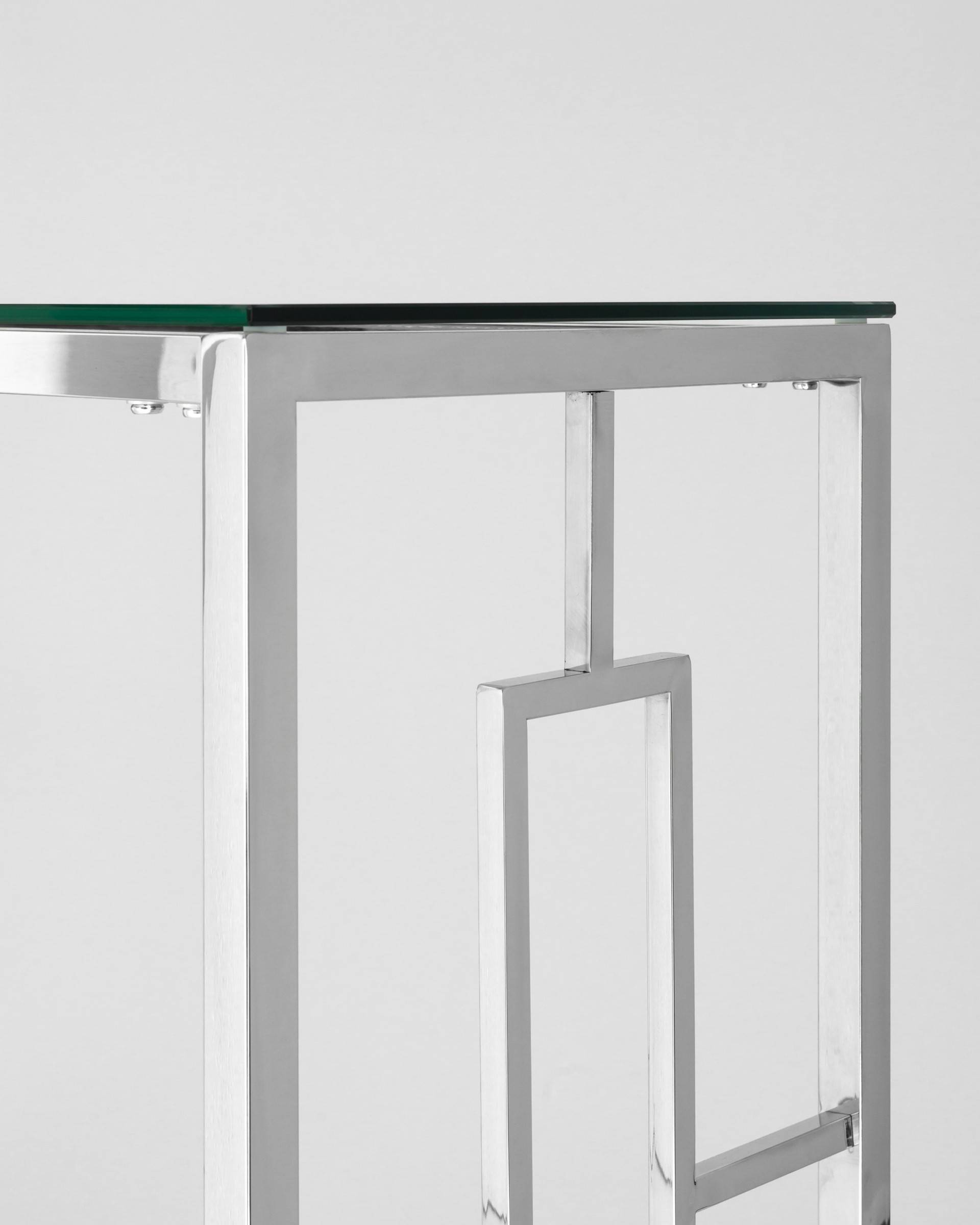 Консоль БРУКЛИН 120*40 серебро из Италии