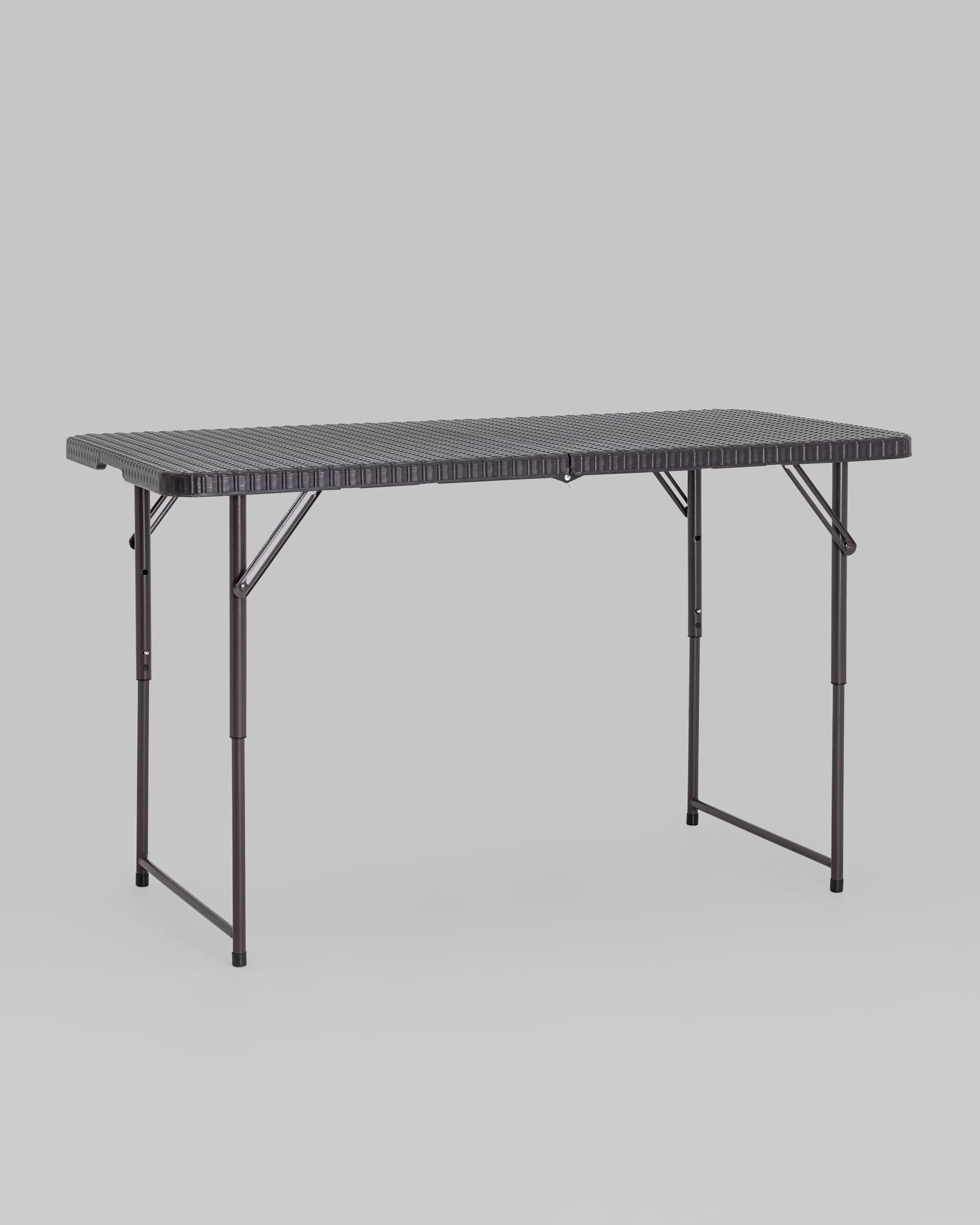 Стол складной чемодан пластиковый Кейт 120 коричневый из Италии