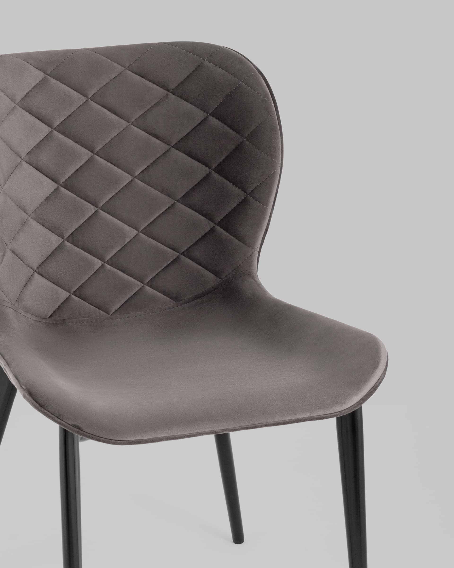 Стул Гамми велюр темно-серый из Италии