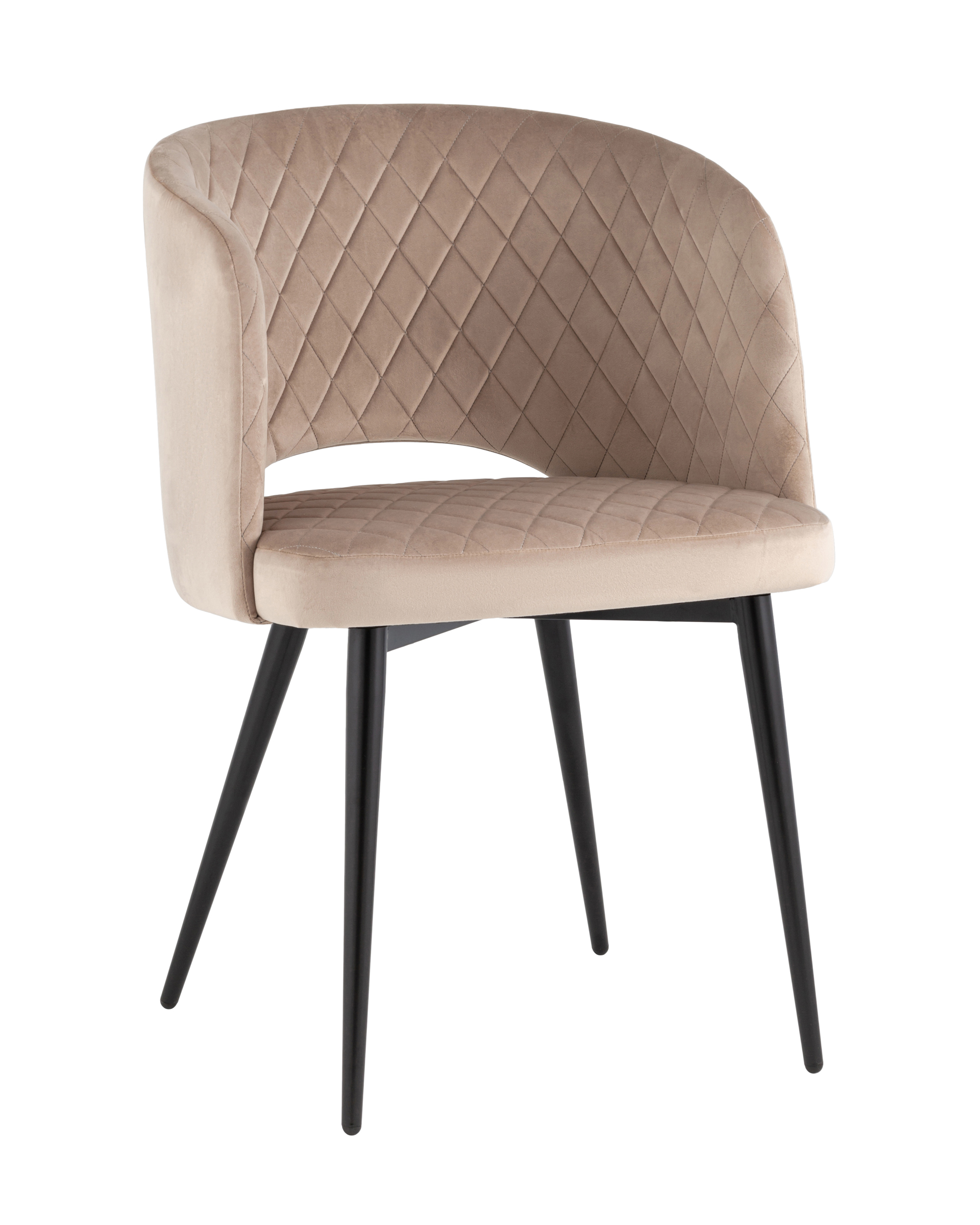 Стул-кресло Дарелл велюр бежевый из Италии