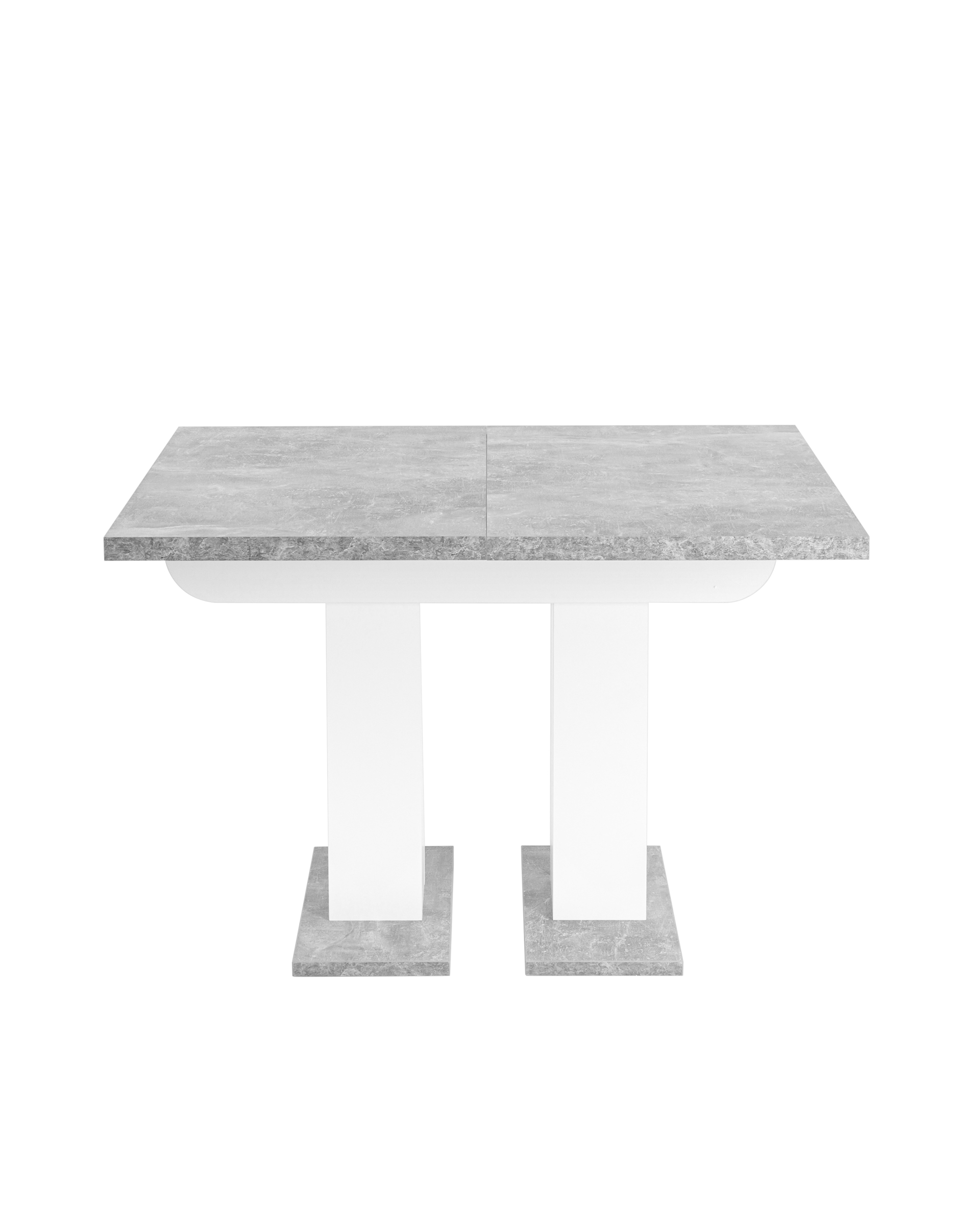 Стол Clyde 110-168*75 бетон/белый из Италии