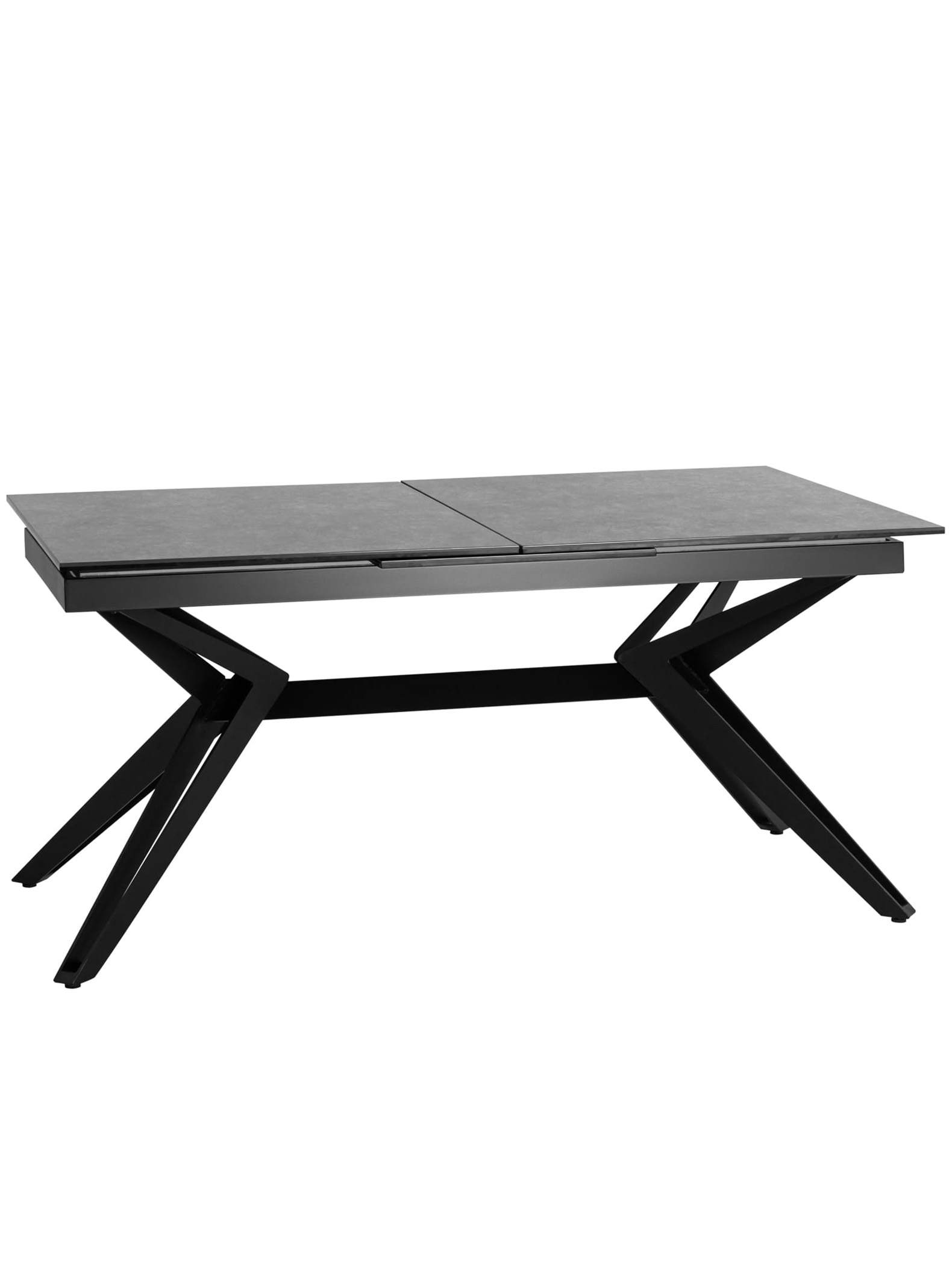 Стол обеденный Олимпия раскладной 160-210*90 керамика темная из Италии