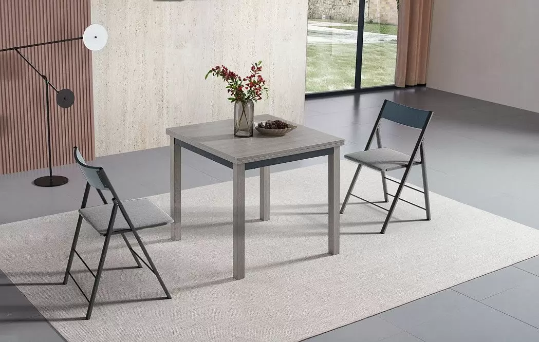 Стол раскладной Reims 80-160, серый из Италии