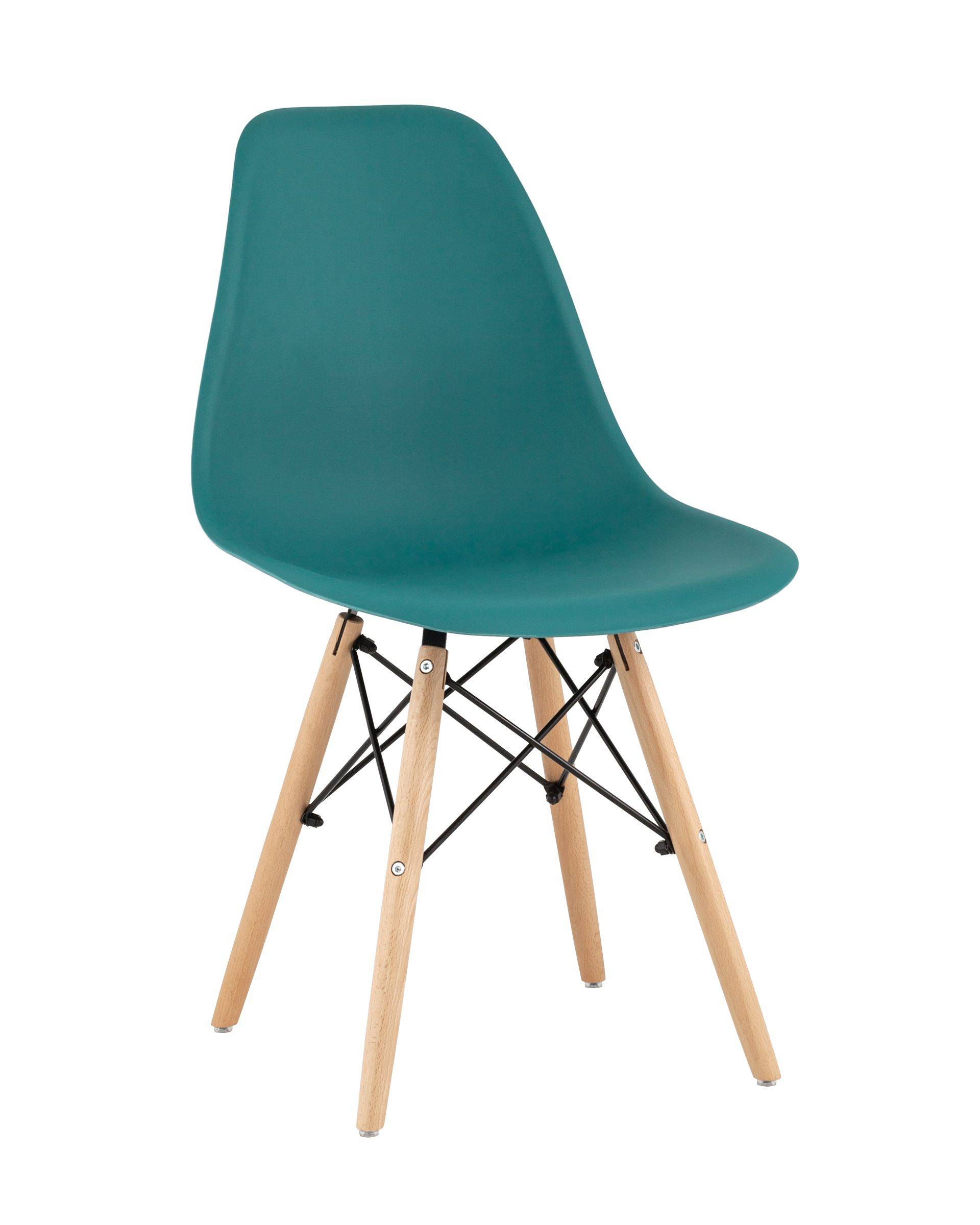 Стул Eames Style DSW темно-бирюзовый (разборный каркас) из Италии