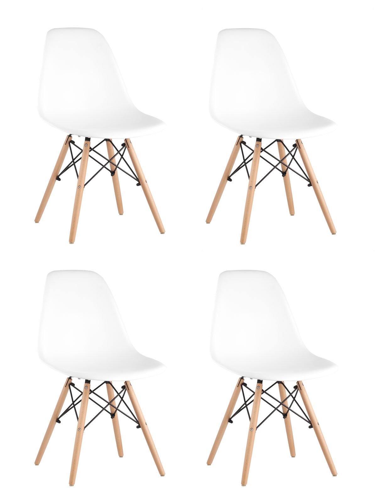 Стул Eames DSW белый x4 из Италии