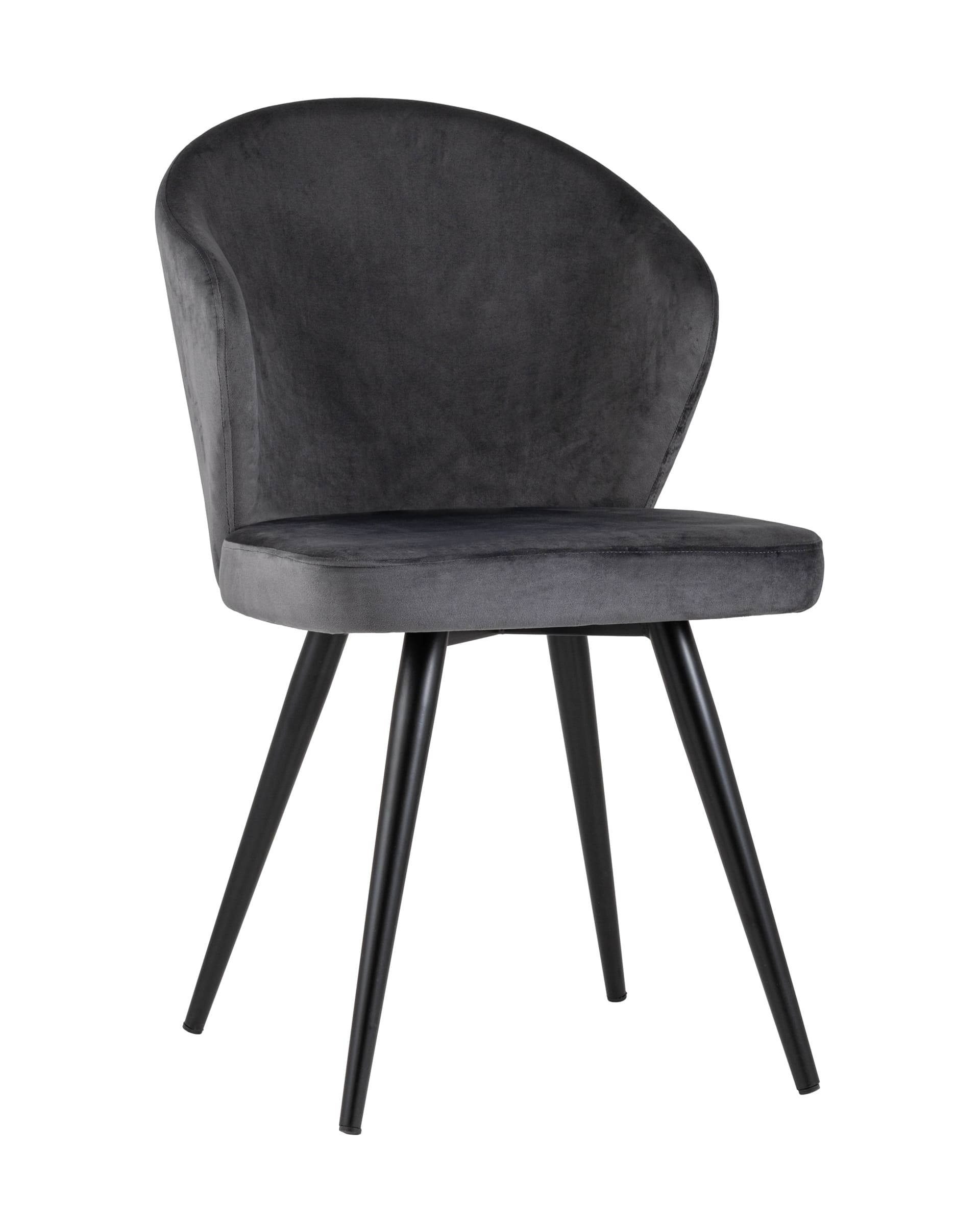 Стул Танго, велюр, серый из Италии