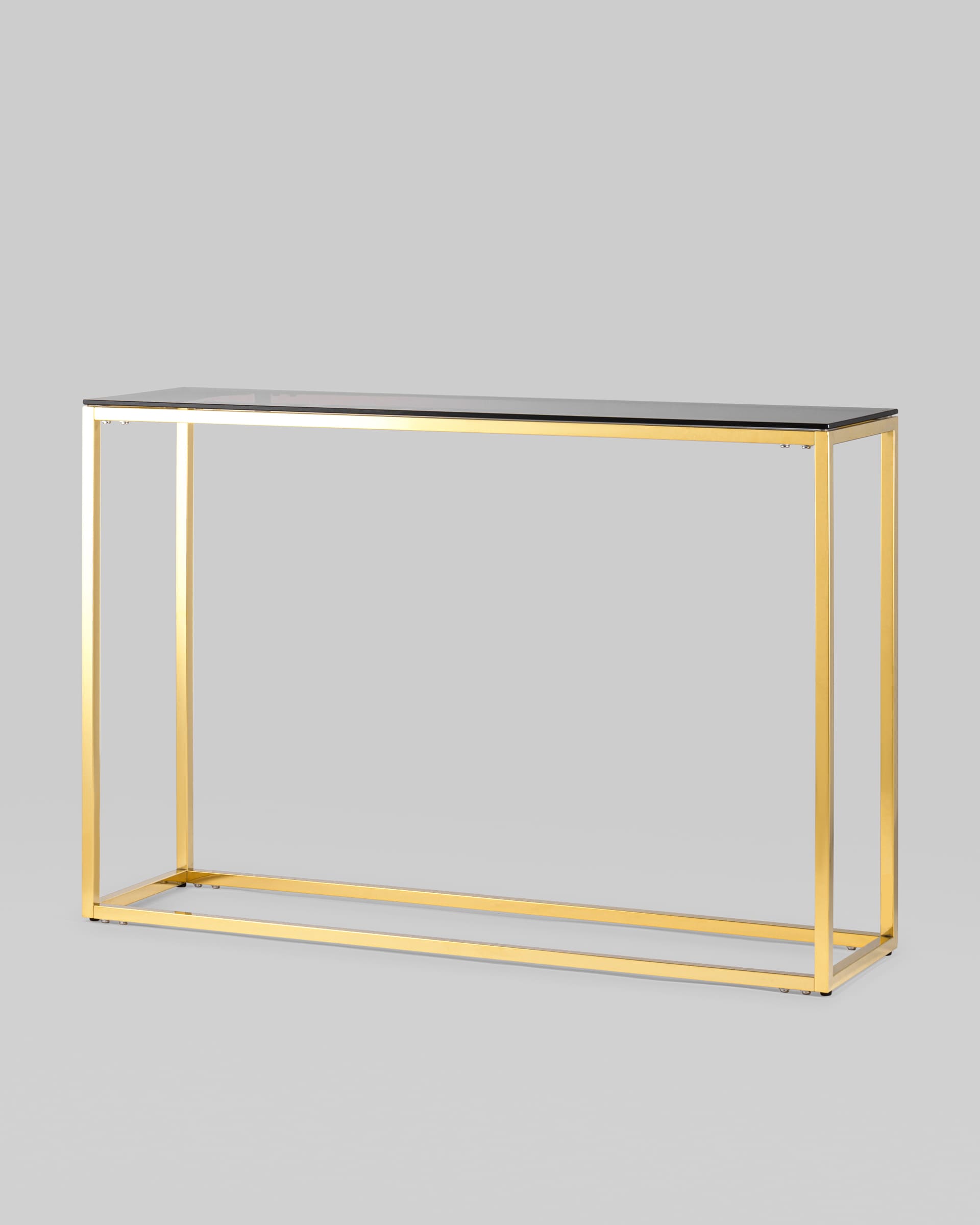 Консоль ТАУН 115*30 золото стекло smoke из Италии