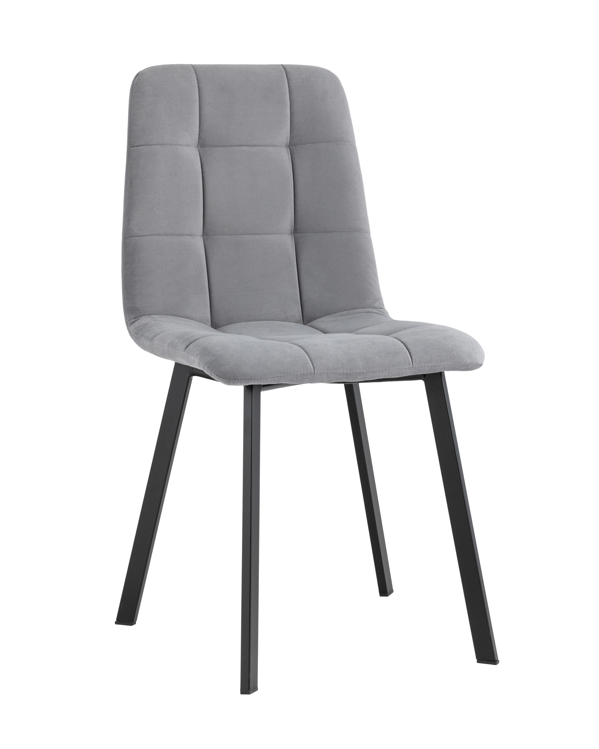 Стул Oliver Square велюр серый из Италии