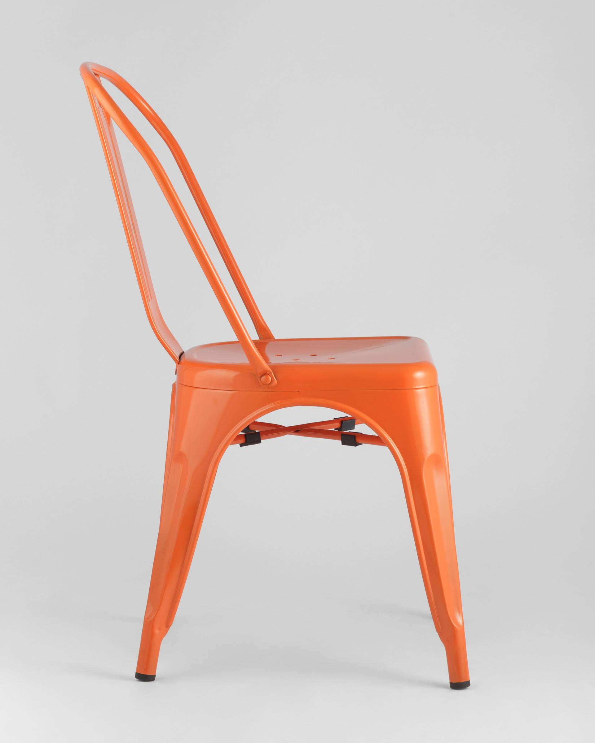 Стул TOLIX оранжевый глянцевый из Италии