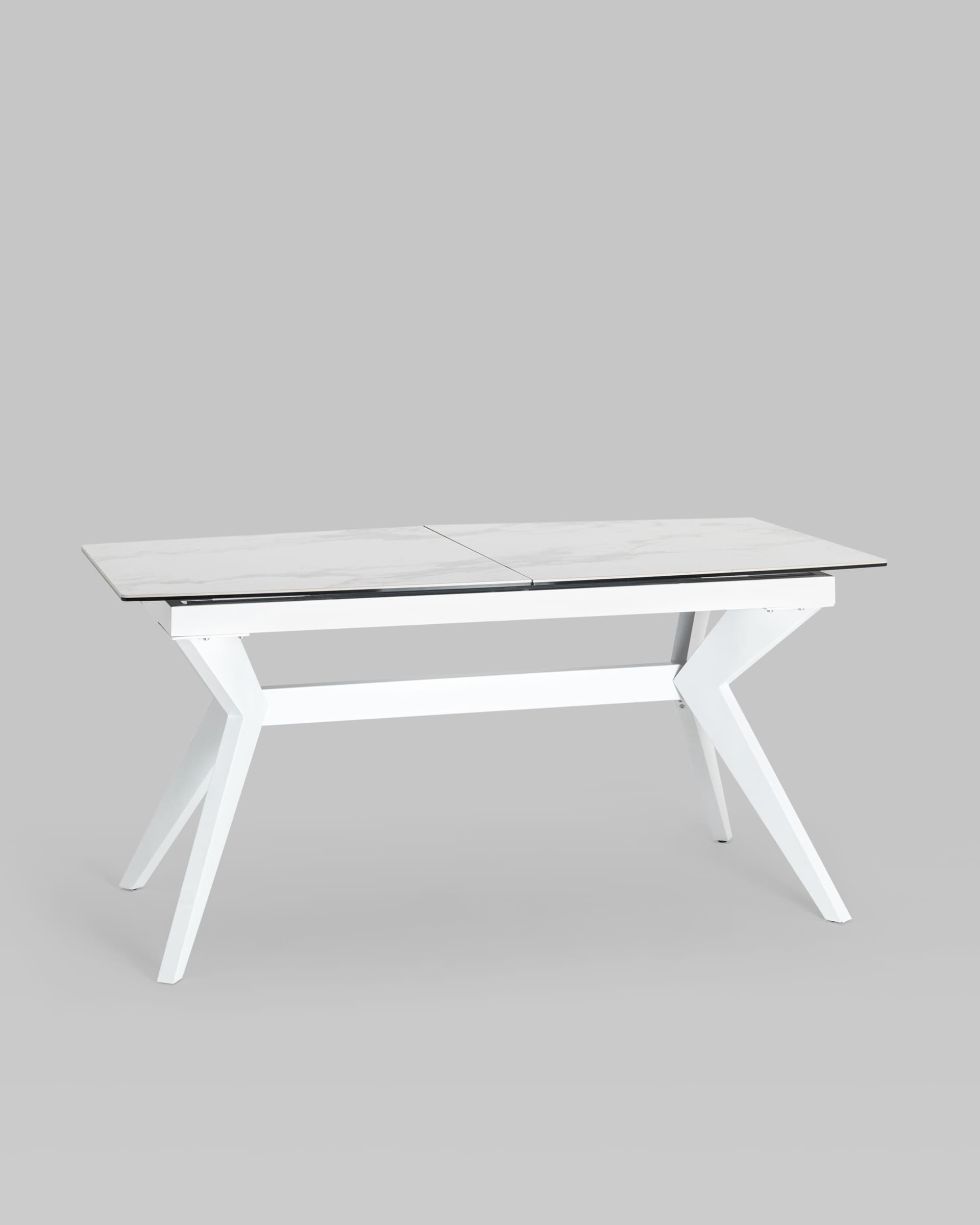 Стол обеденный Аркада раскладной 160-210*90 керамика светлая из Италии