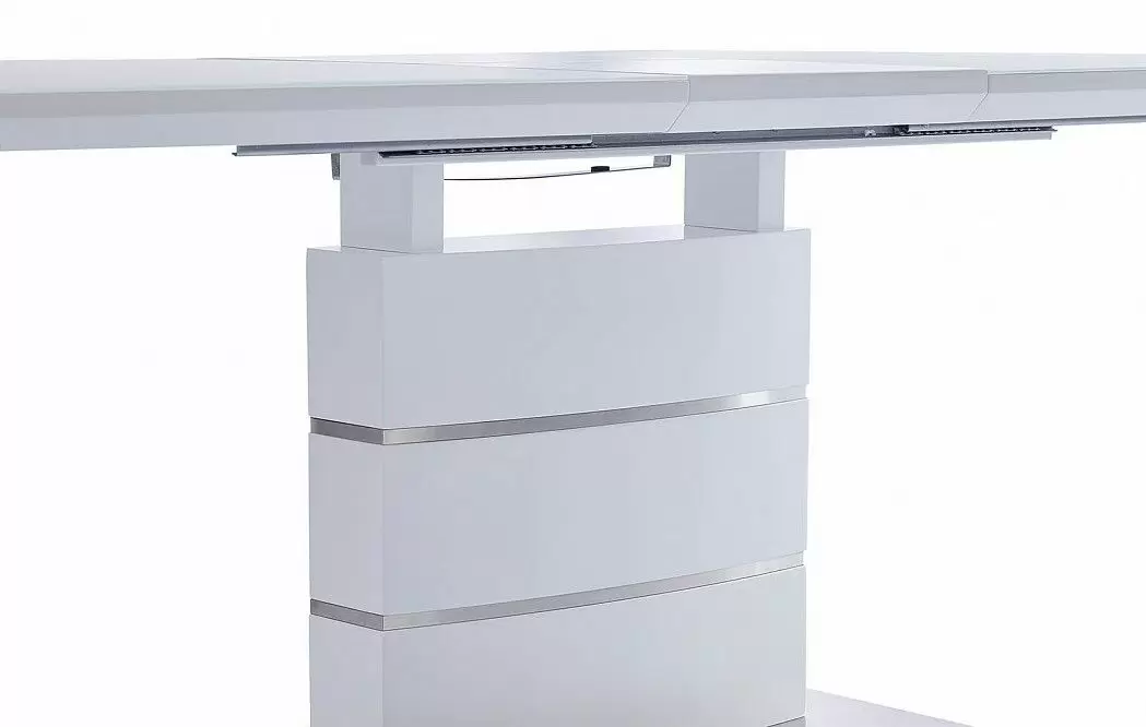 Стол раскладной Verona Glass (140), белый матовый из Италии