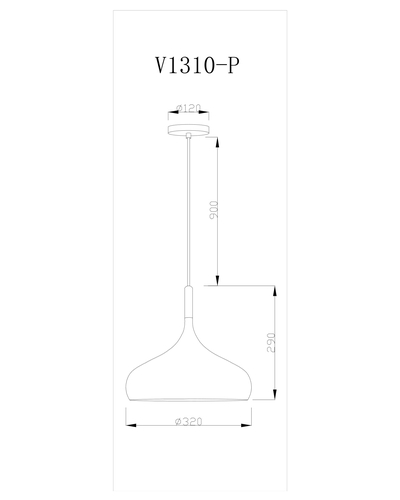 Подвесной светильник Moderli V1310-P Smoky 1*E27*60W из Италии