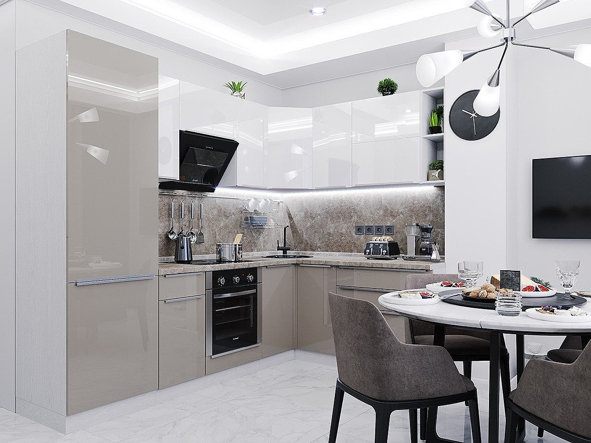 Кухня Фьюжн-04 2140*2500/1790*600 Angel/Gallant