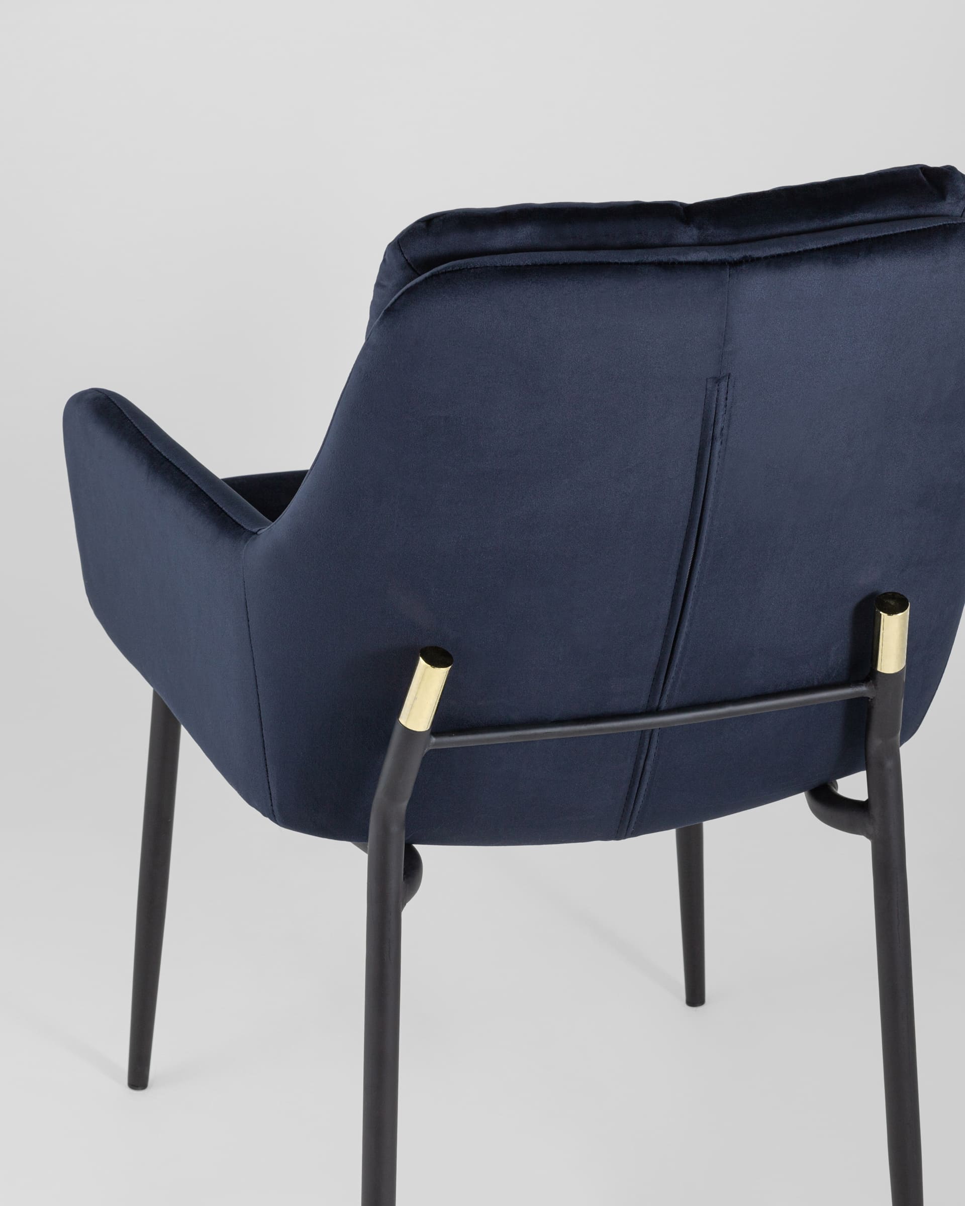 Кресло Саманта велюр темно-синий из Италии