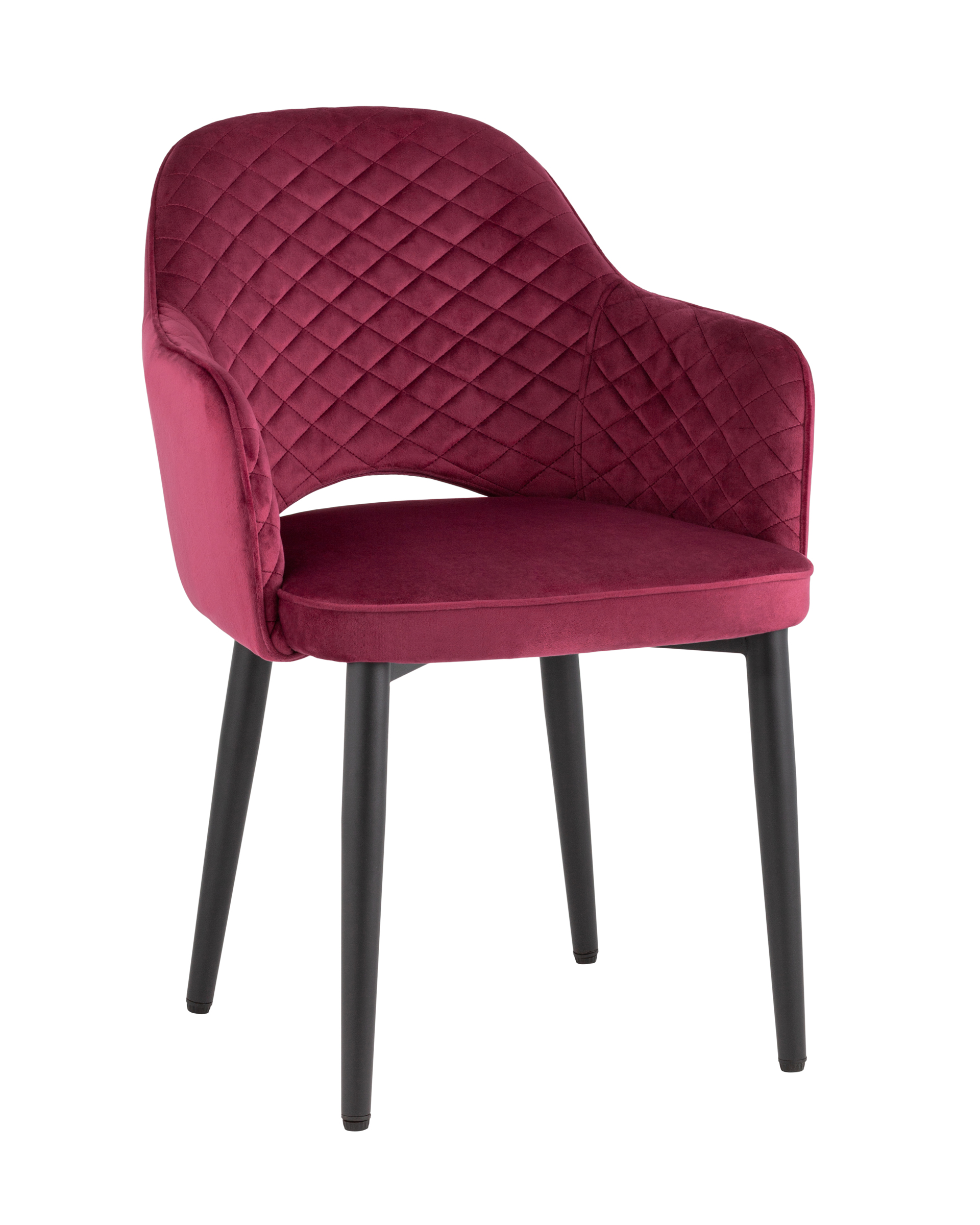 Стул Венера диамант велюр бордовый из Италии