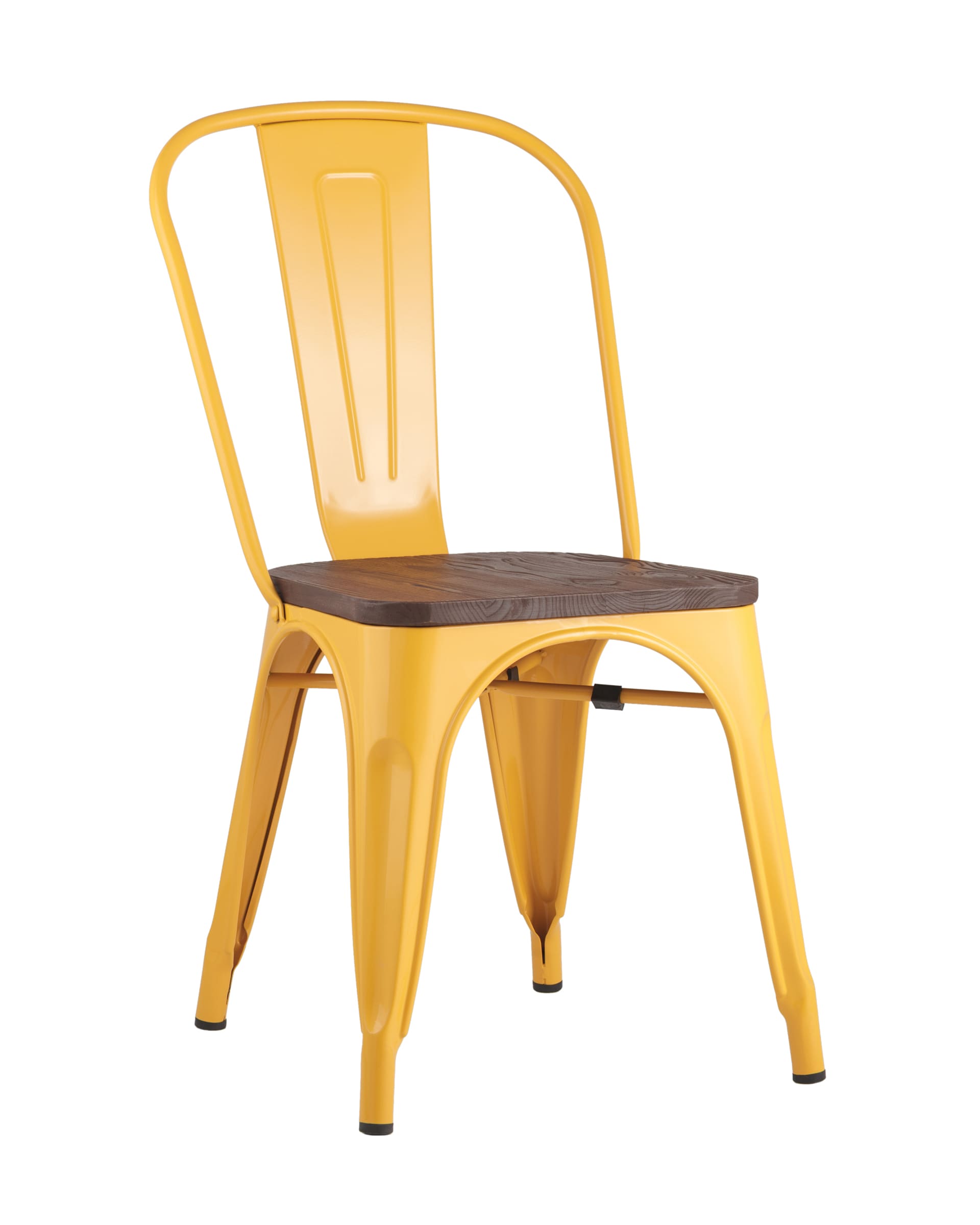 Стул TOLIX WOOD желтый из Италии