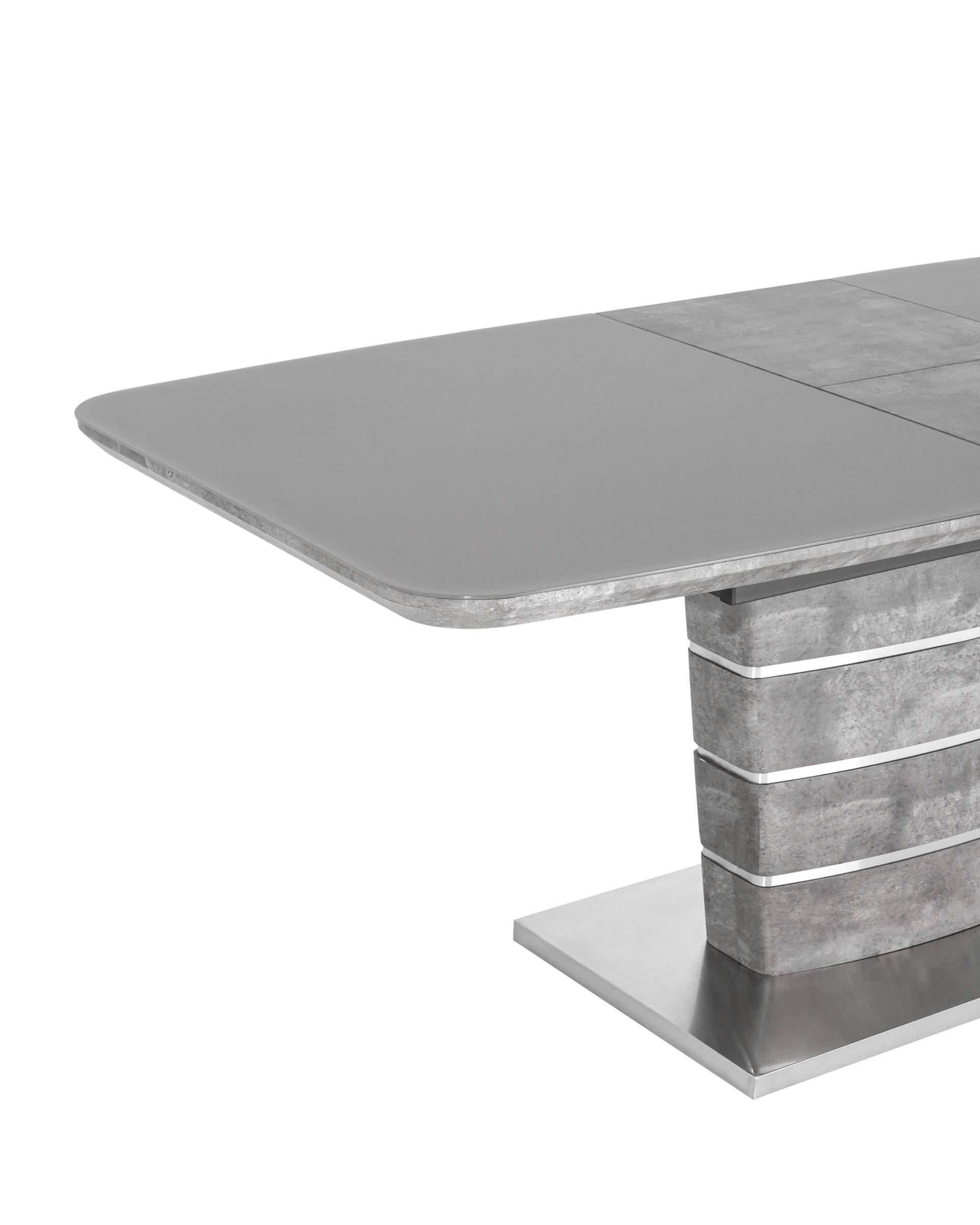 Стол обеденный Гамбург раскладной 160-200*90 серый из Италии