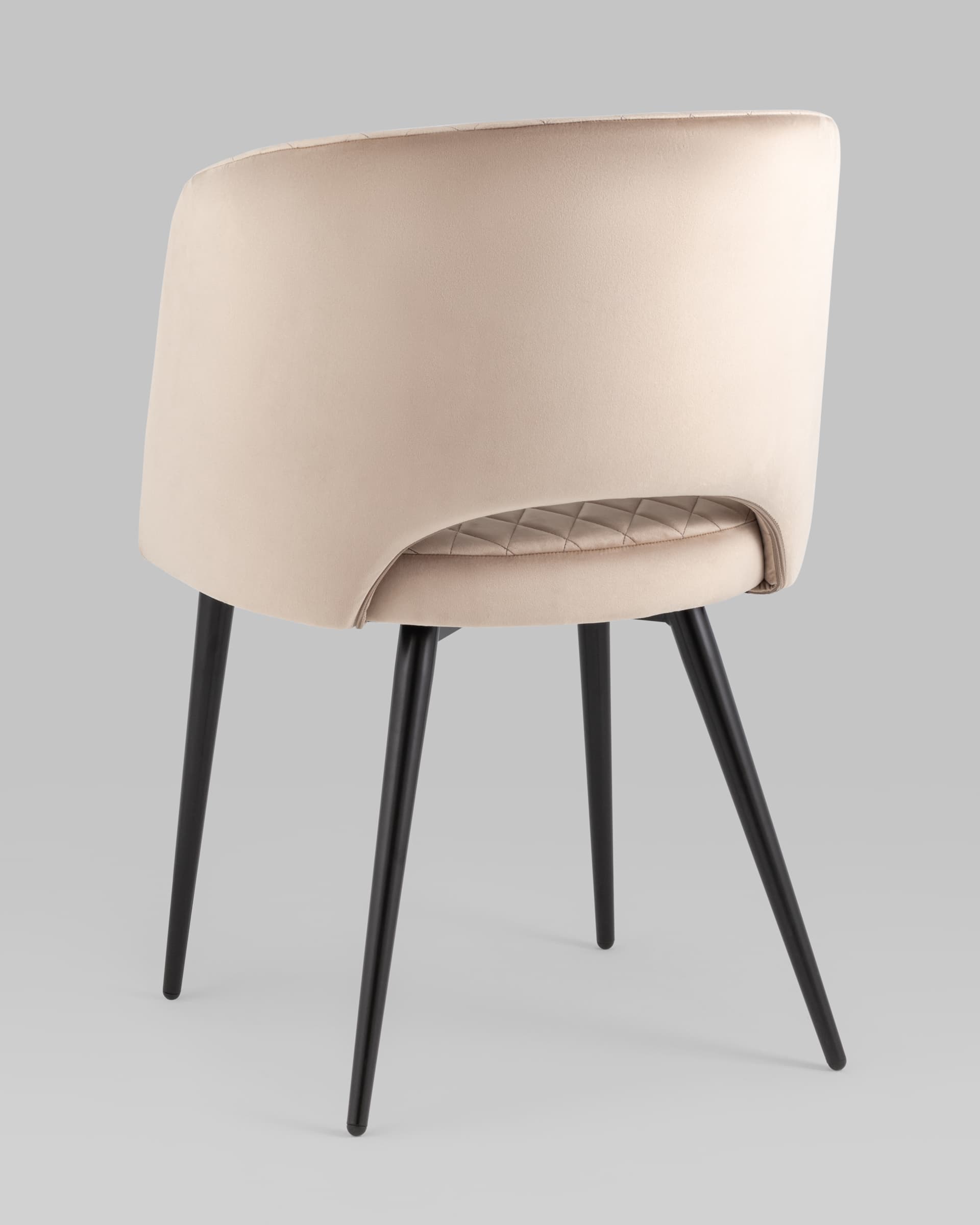 Стул-кресло Дарелл велюр бежевый из Италии