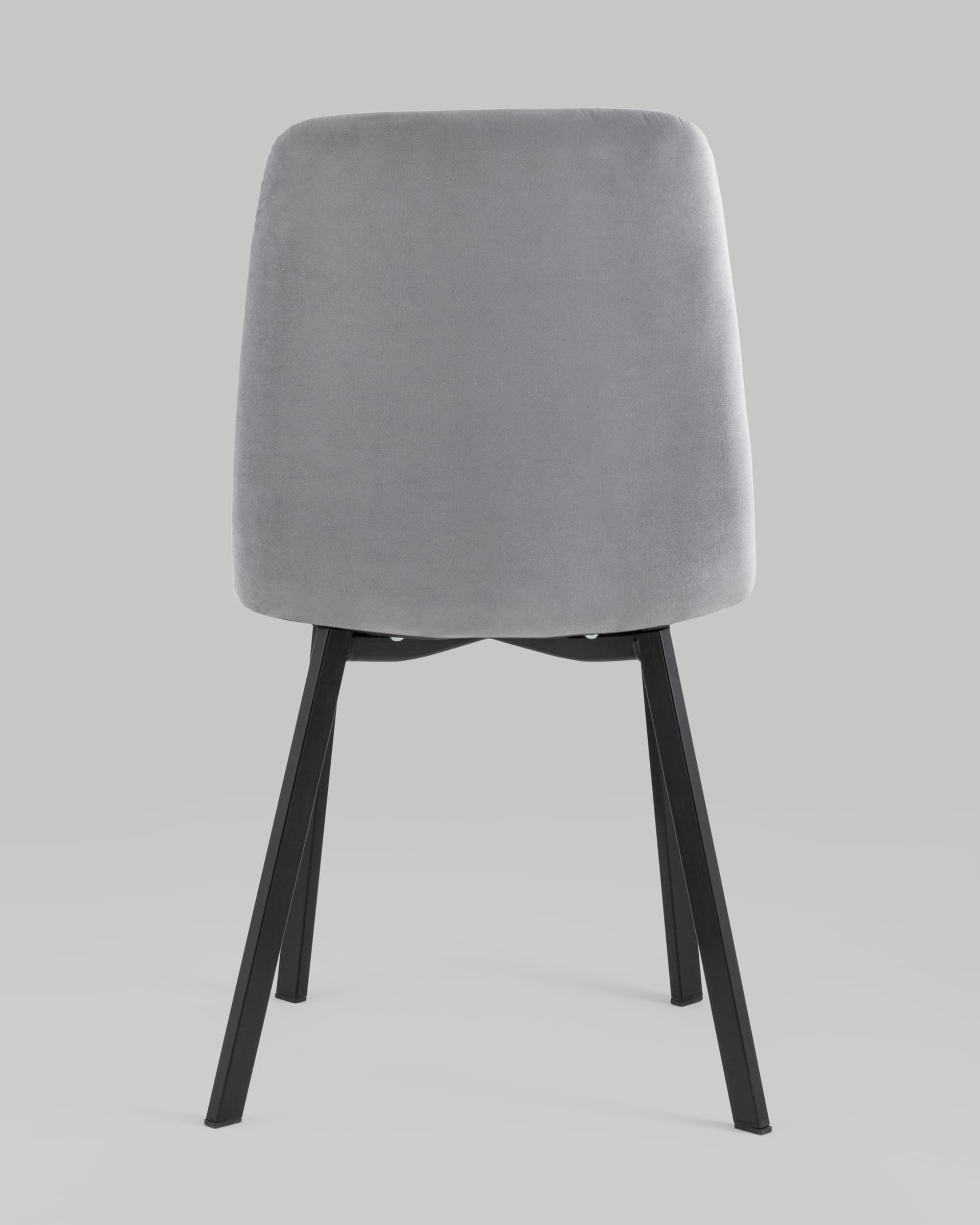 Стул Oliver Square велюр серый из Италии