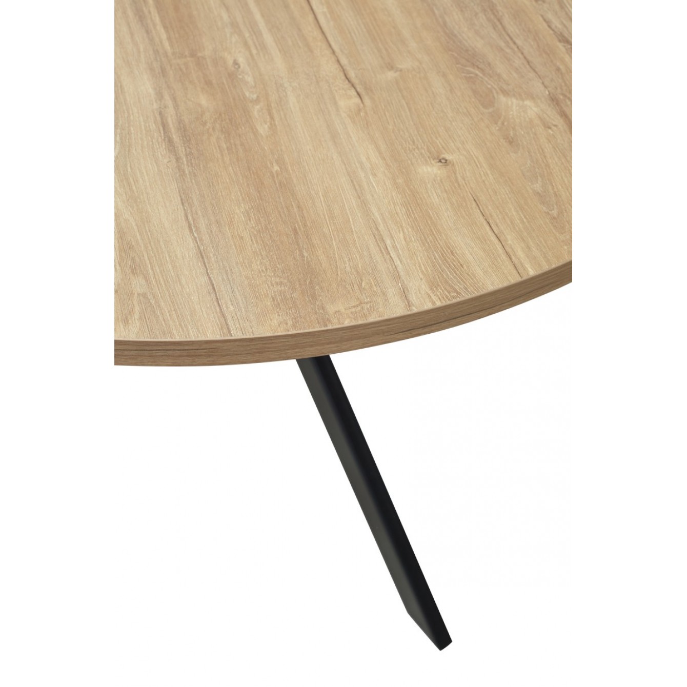 Стол ВЕГА D100 Дуб Канзас/ черный каркас М-City из Италии