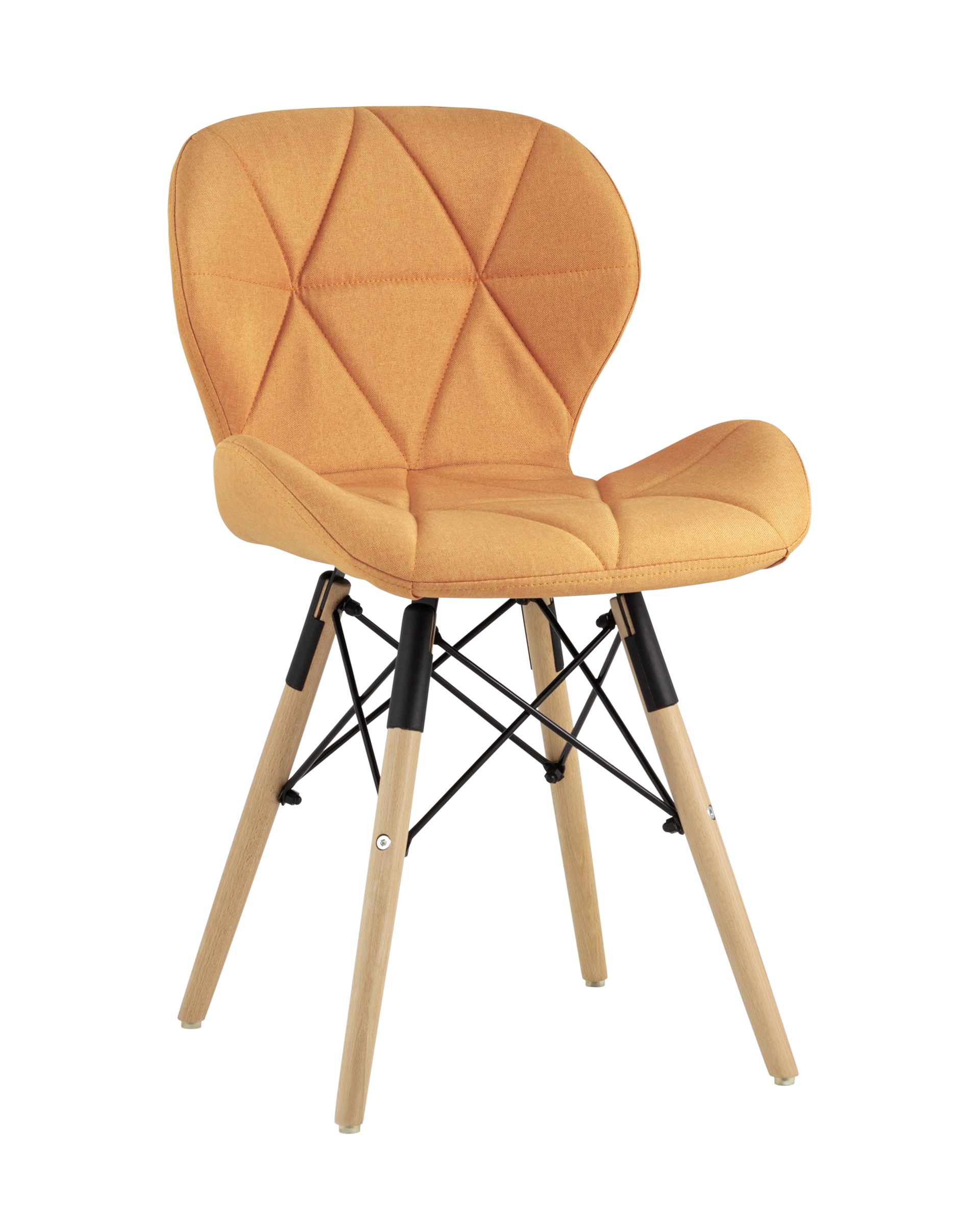 Стул Бон рогожка оранжевый из Италии