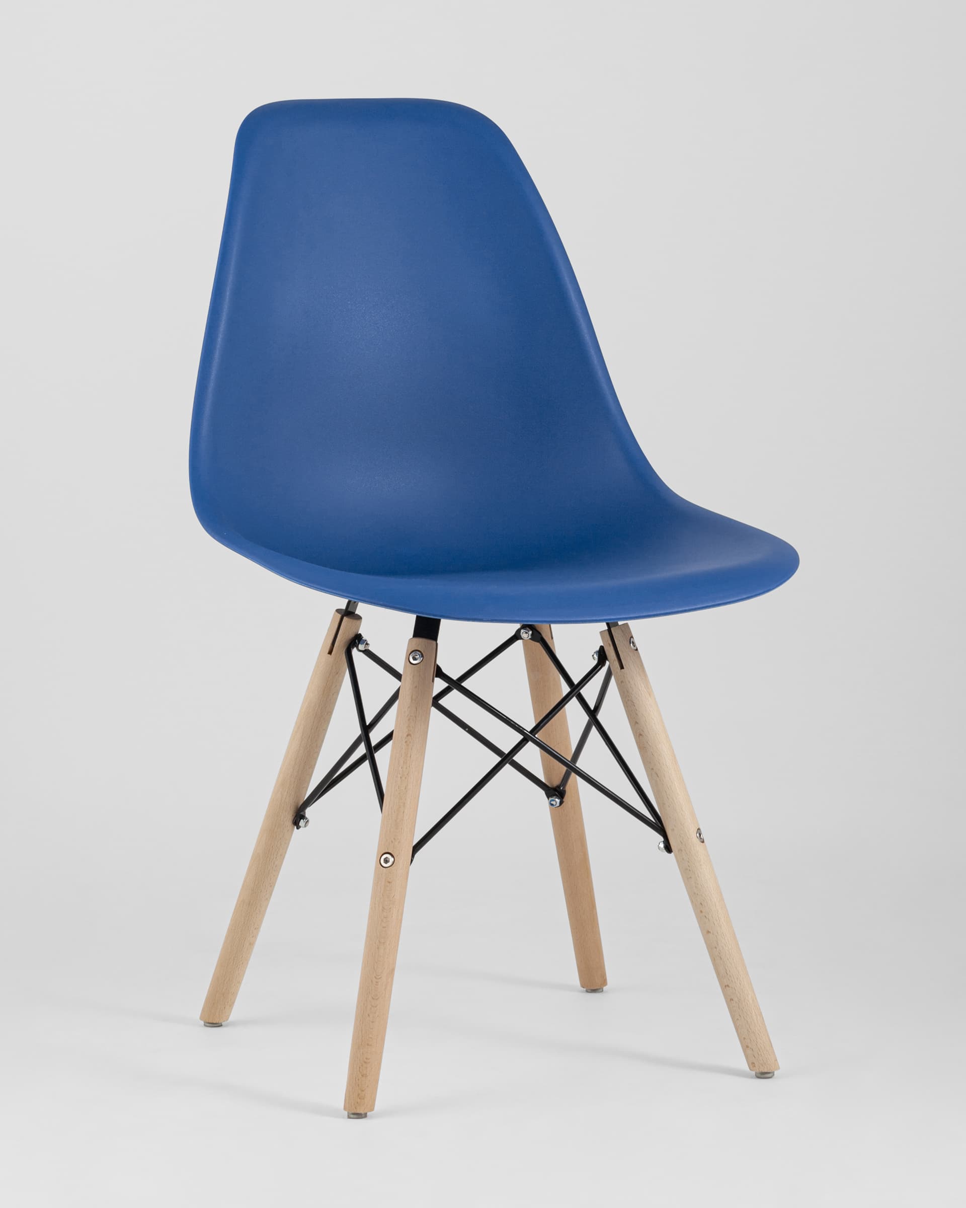 Стул Eames Style DSW синий (разборный каркас) из Италии
