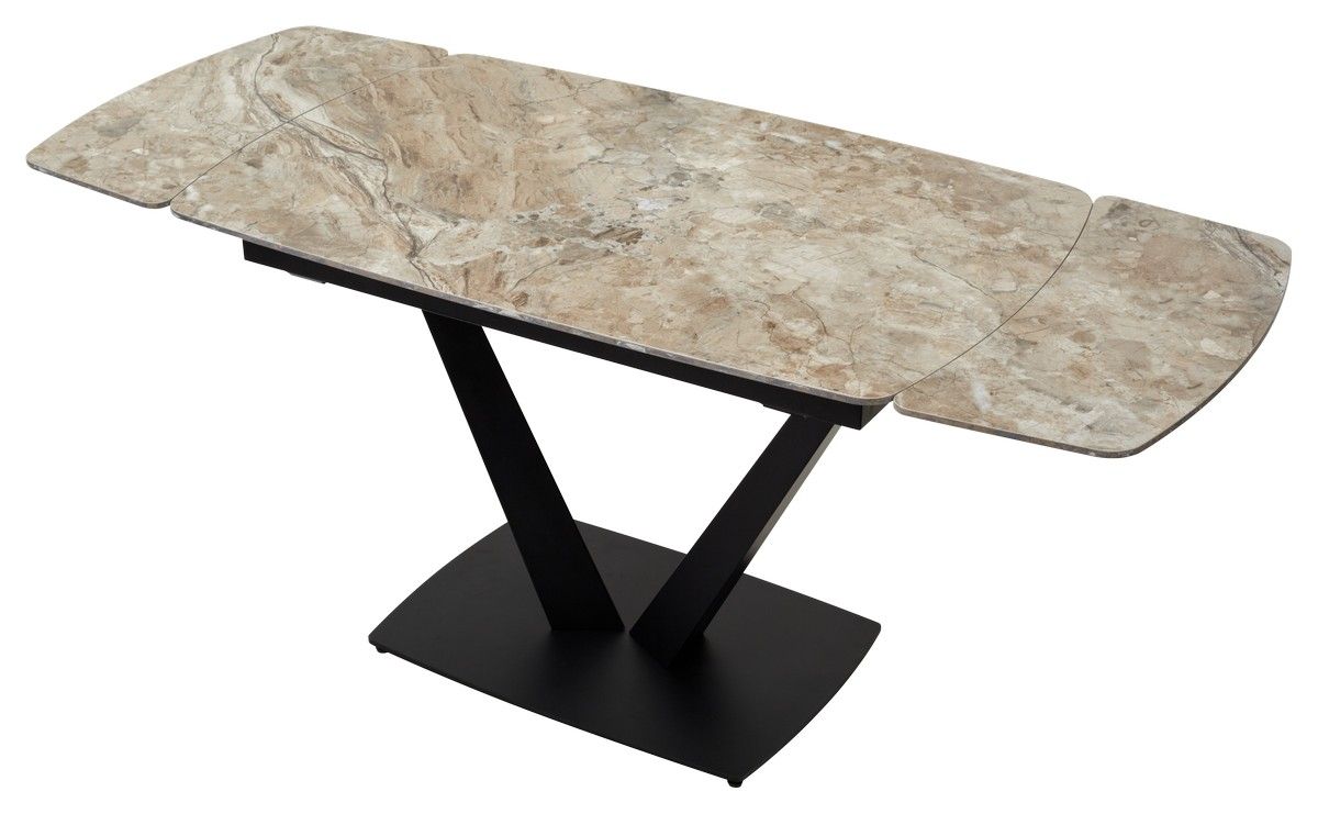 Стол ALATRI 120 GLOSS ATHENS BROWN SOLID CERAMIC / BLACK М-City из Италии