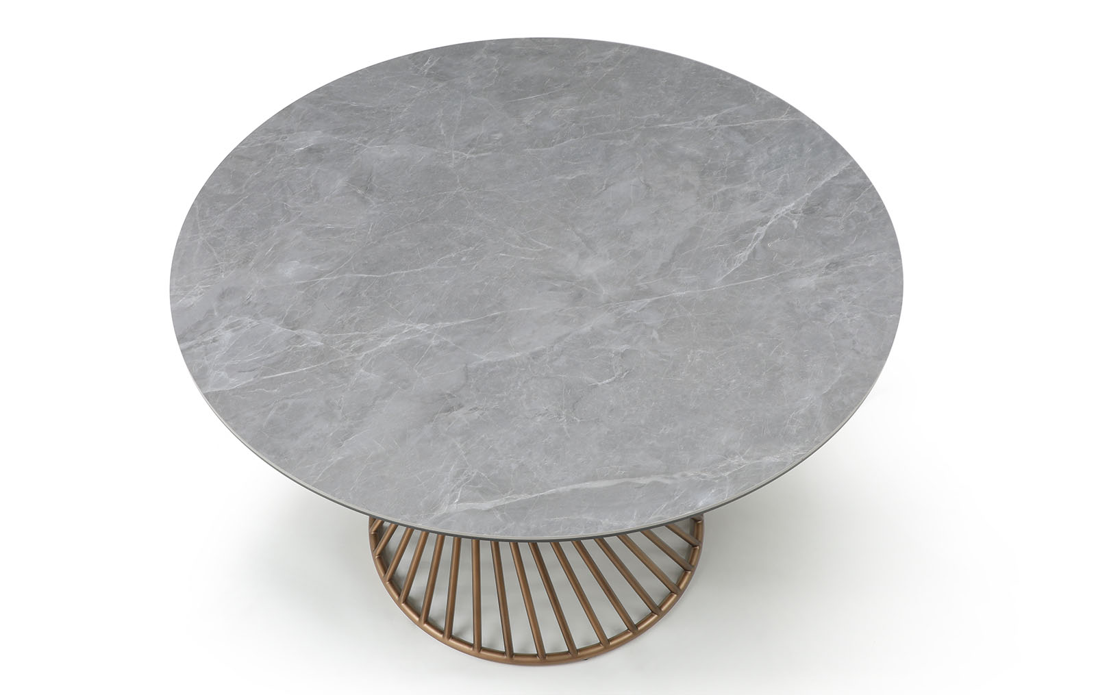 Стол раскладной Tornado Bronze 120-180, серая керамика/бронза из Италии