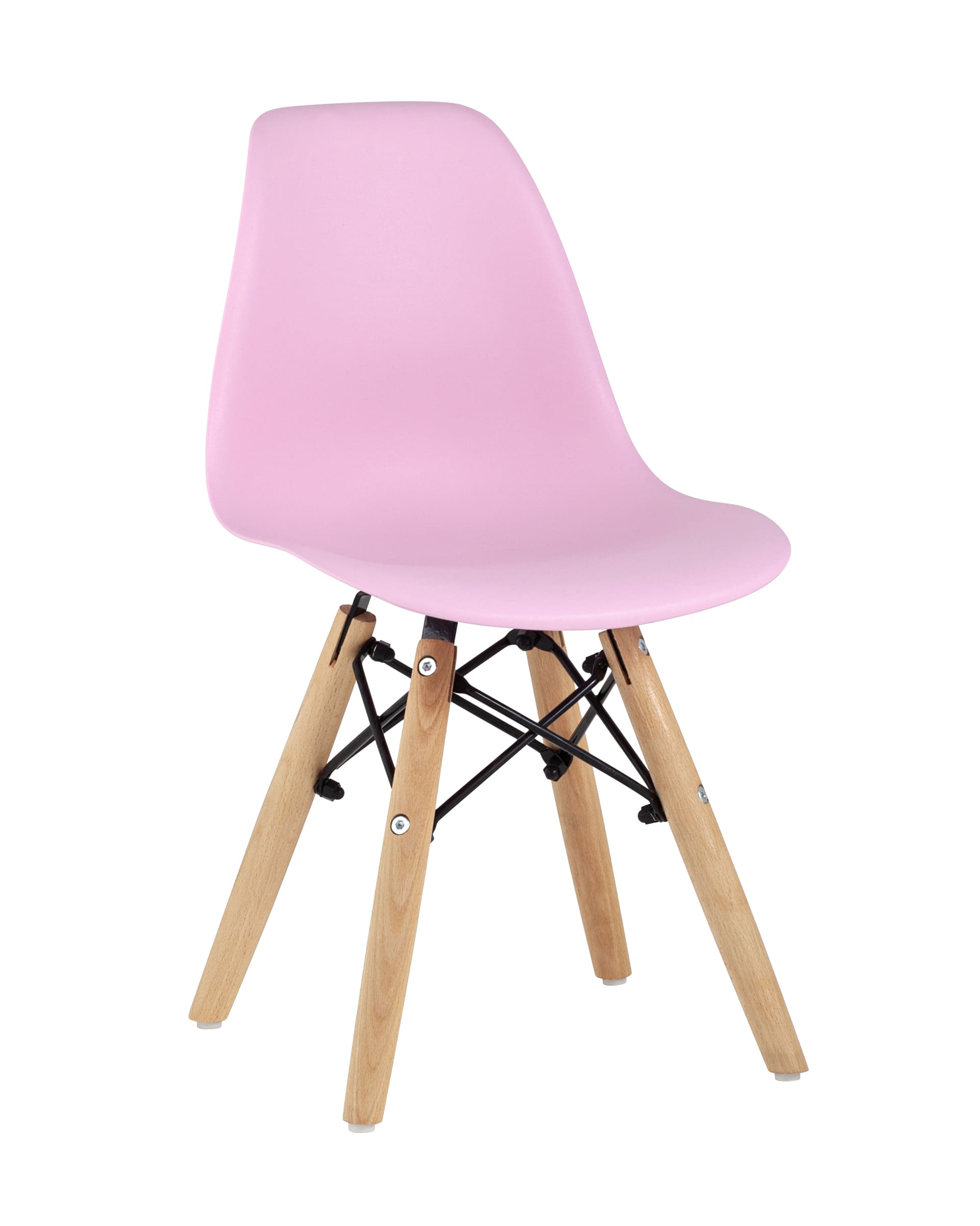 Стул EAMES SMALL, розовый, дер. ножки из Италии