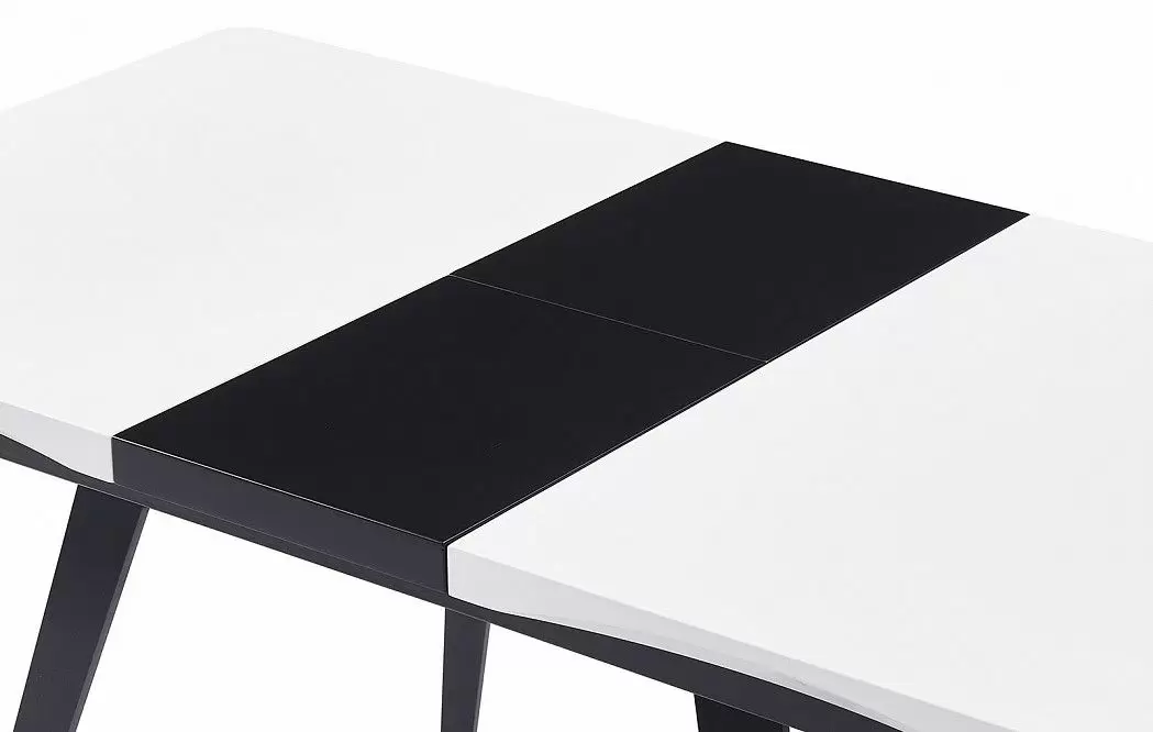 Стол раскладной Frankfurt 110-140, белый/черный из Италии