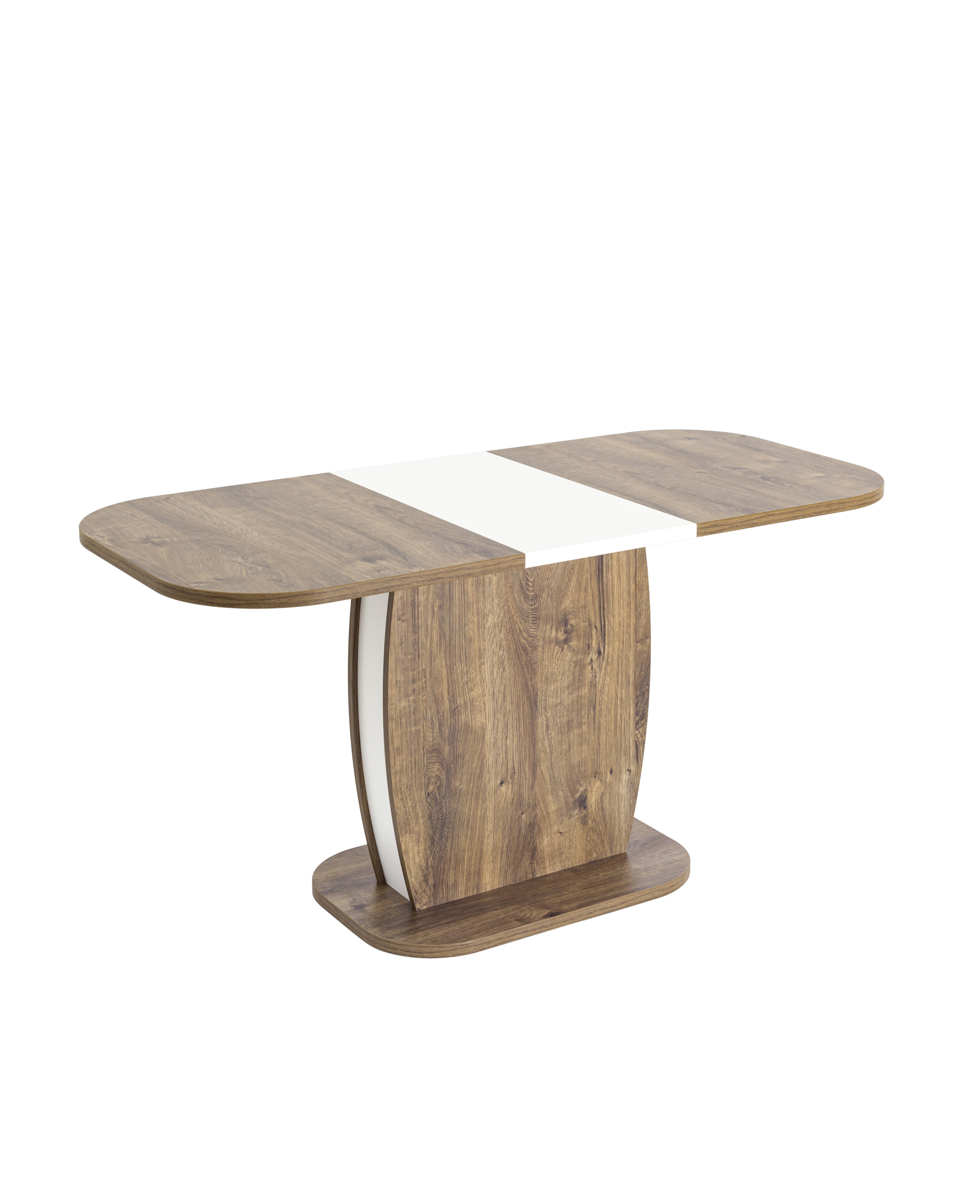 Стол Barrel 110-145*70 дуб Ка/белый из Италии