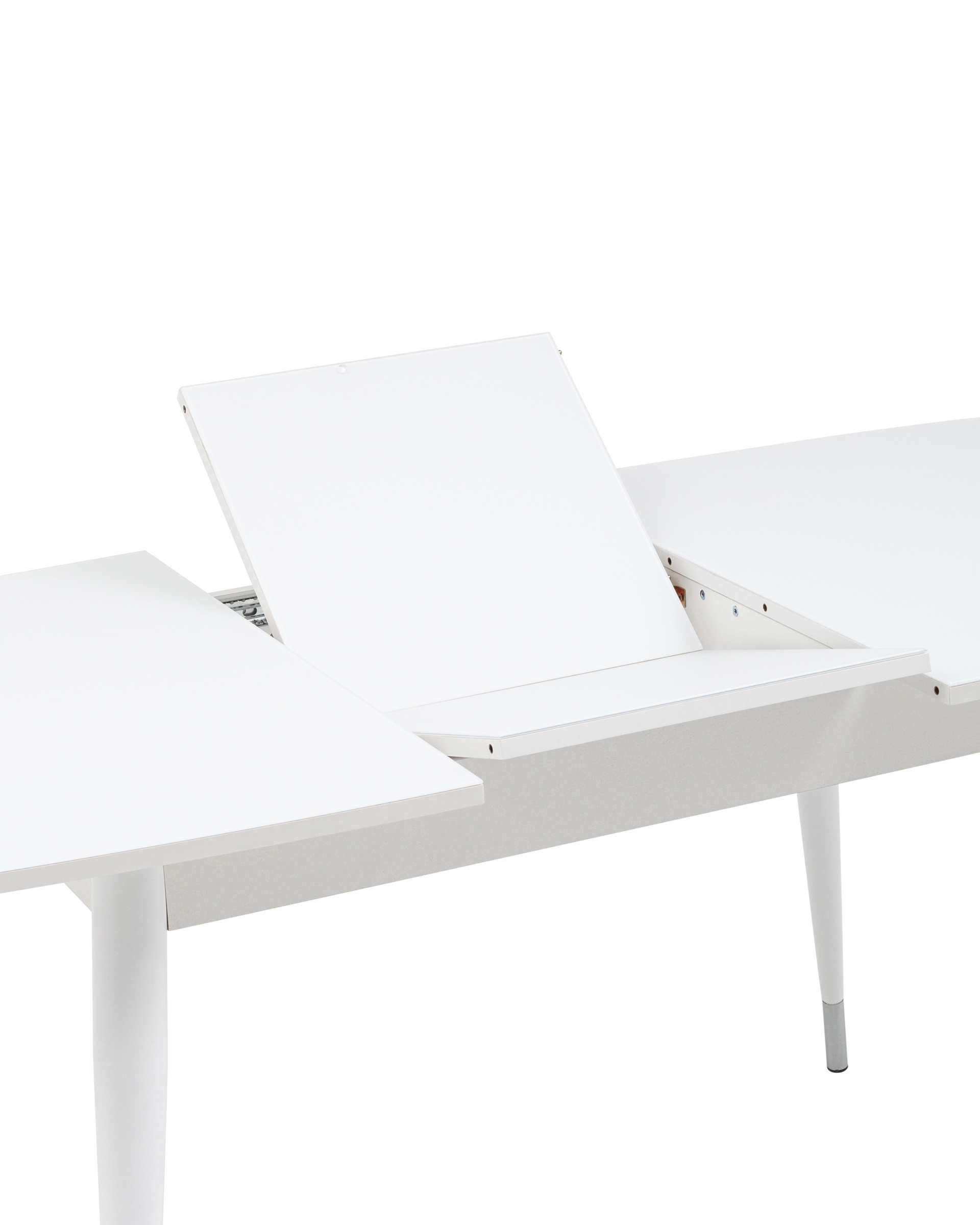 Стол обеденный Сидней раскладной 120-160*80 белый матовый из Италии