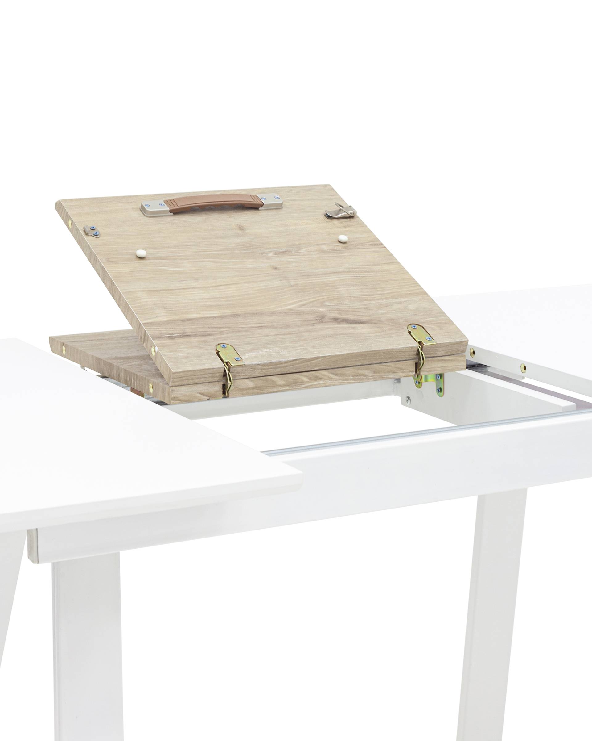 Стол обеденный Детройт раскладной 120-160*80 белый из Италии