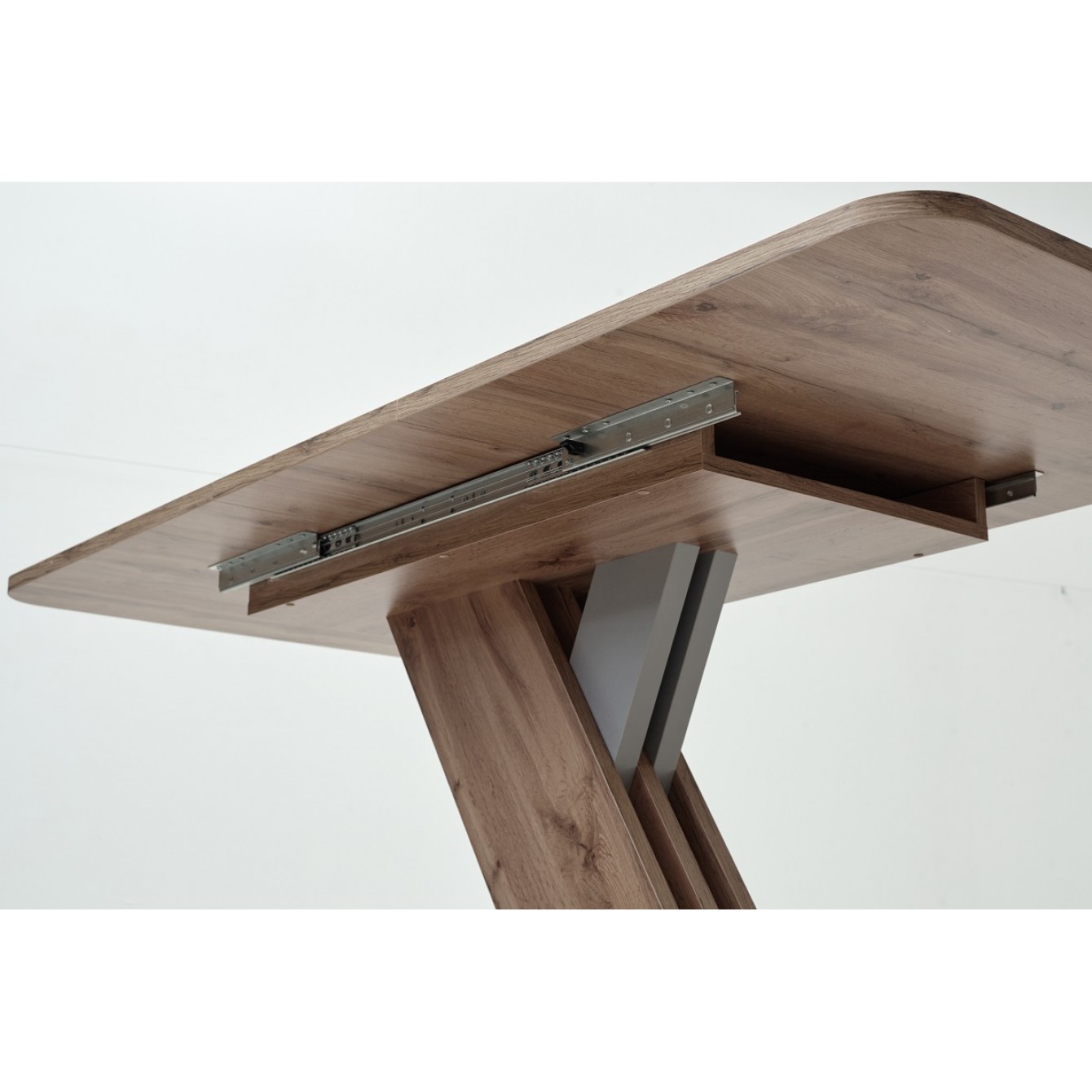 Стол EXEL 140 Дуб Трюфель/ Алюминий М-City из Италии