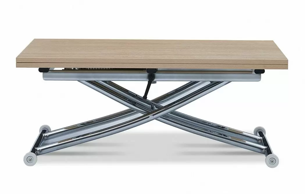 Стол-трансформер Clayton II, бук/хром из Италии